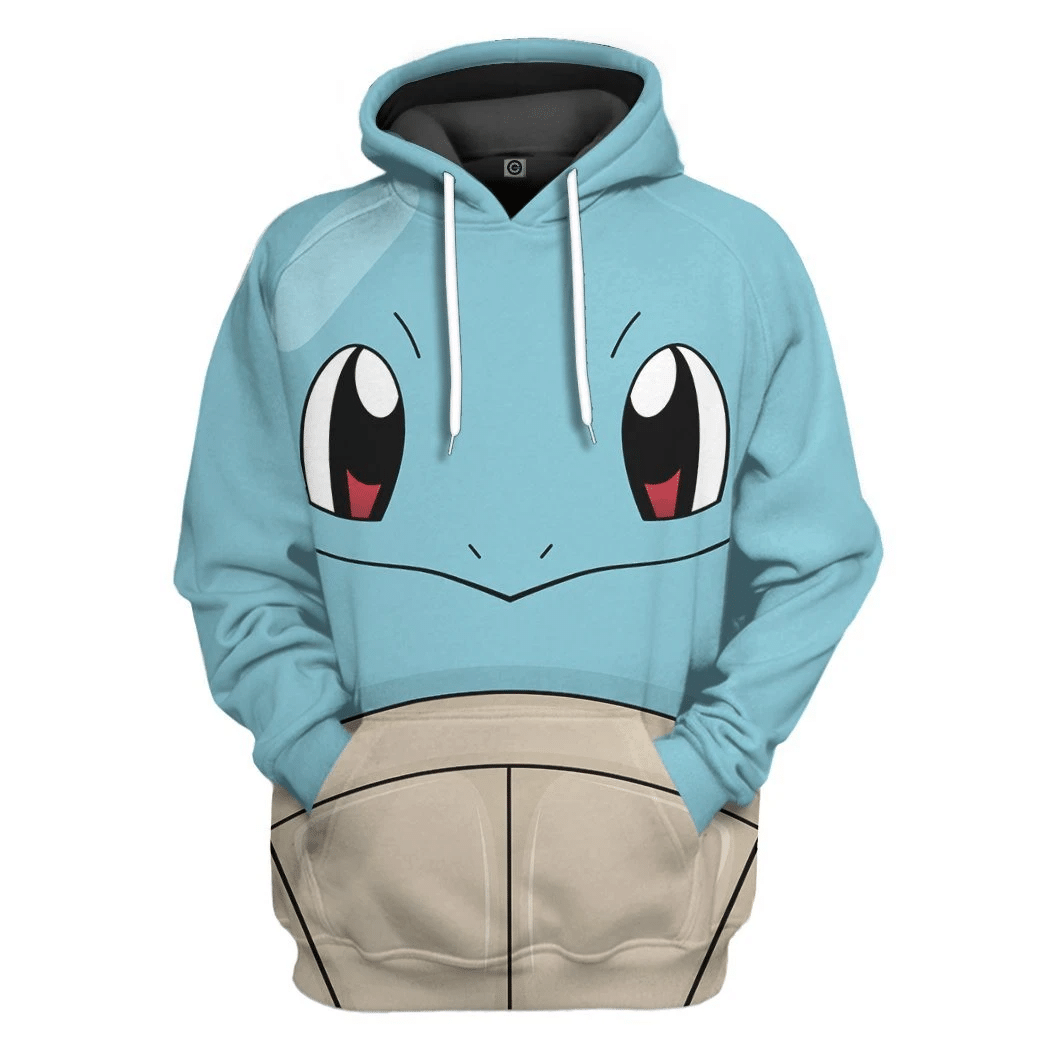 Gearhumans 3D Pokemon Squirtle Tshirt Hoodie Apparel