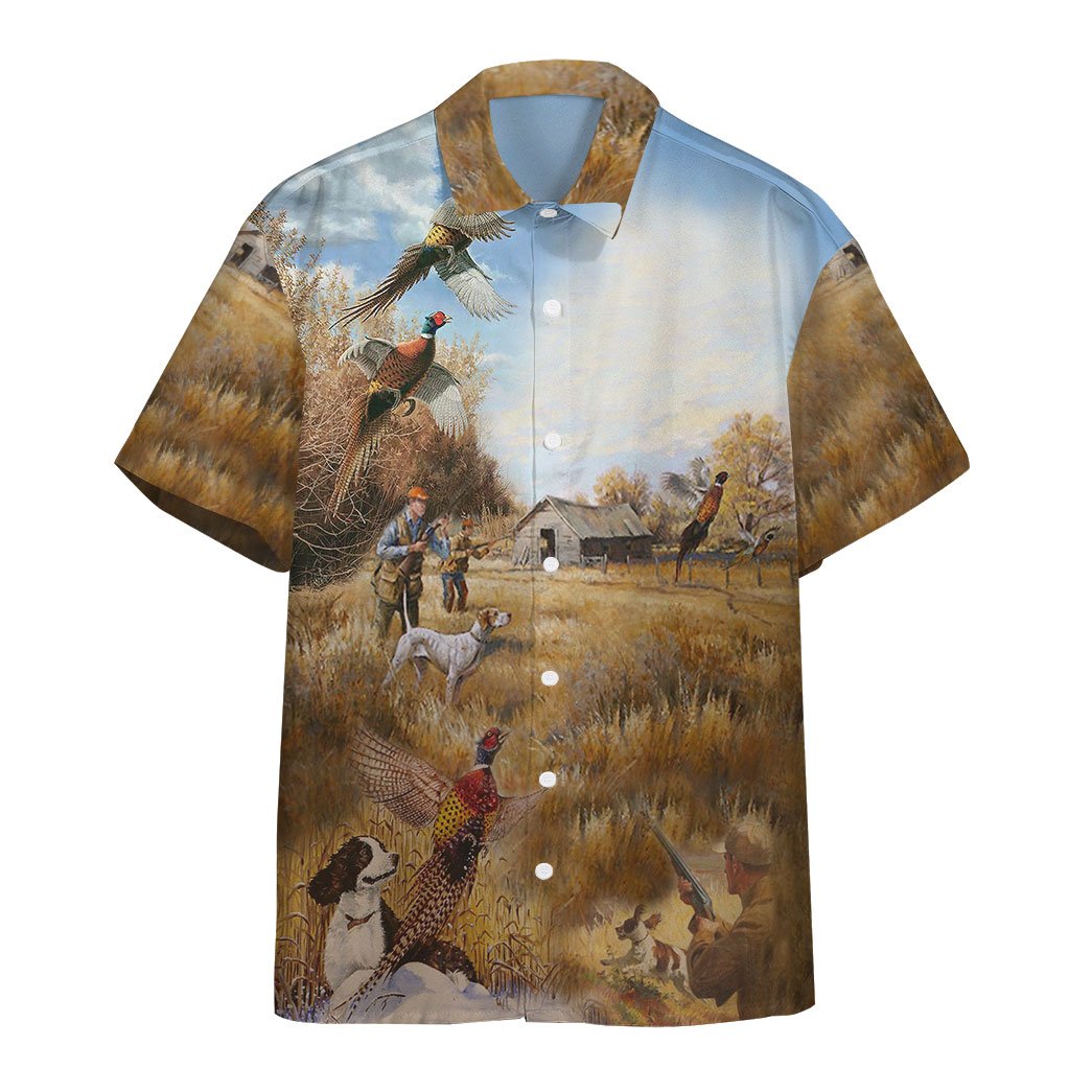 Gearhumans 3D Hunting Hawaiian Custom Short Sleeve Shirts