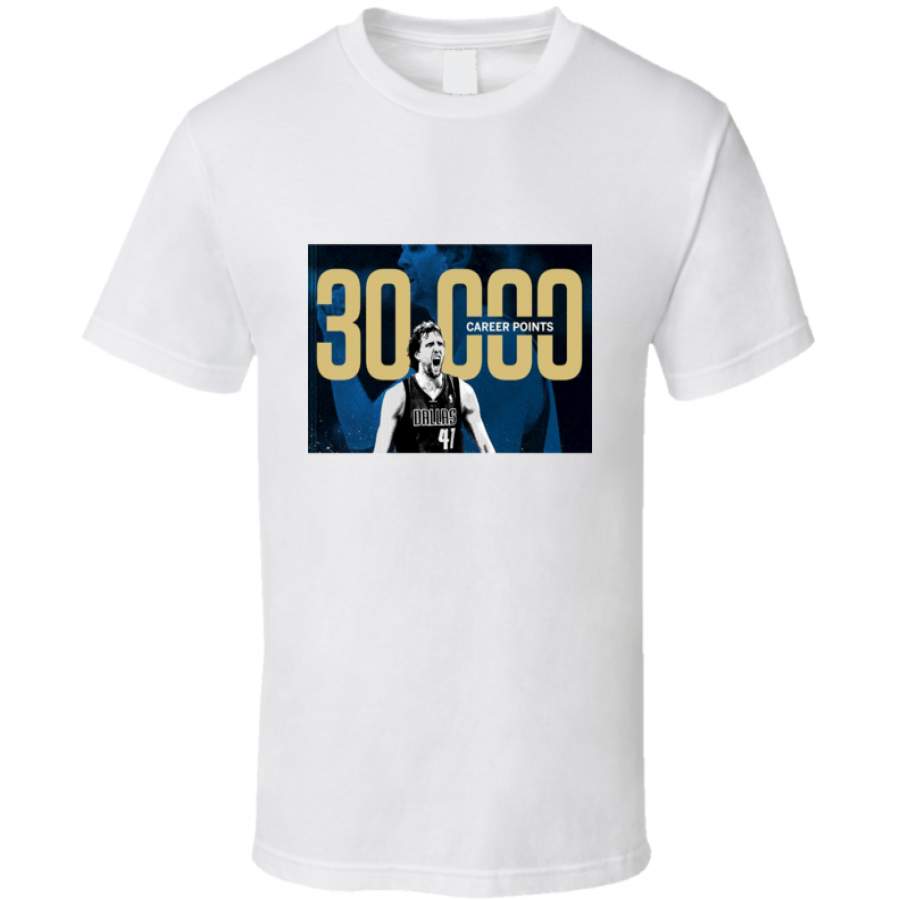 Dirk Nowitzki 30 000 points Dallas Mavericks square T Shirt