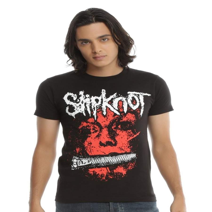 Fashion Men’S T-Shirt Slipknot Zipper T-Shirt Men Funny T Shirt