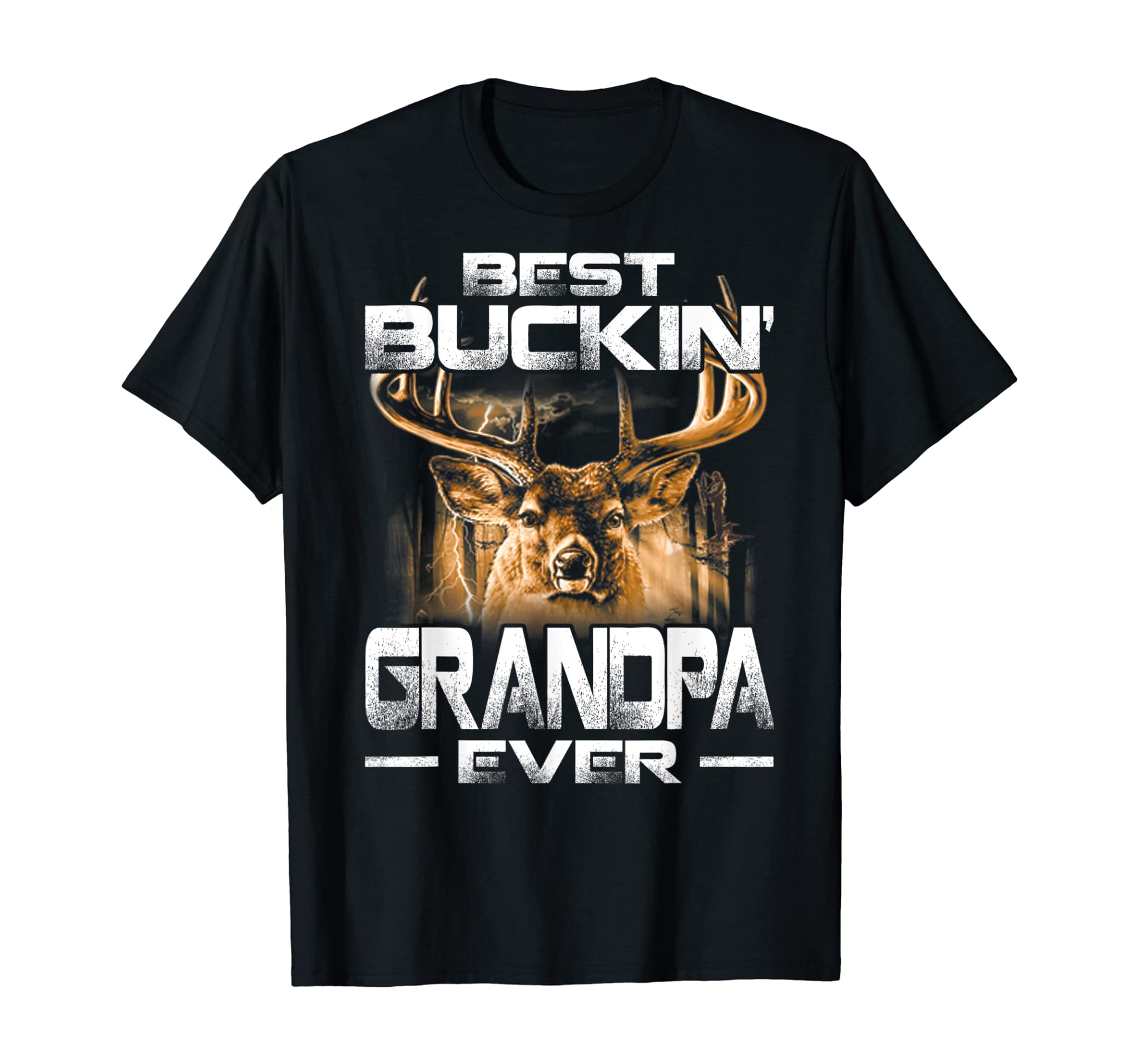 Best Buckin’ Grandpa Ever Shirt Deer Hunting Bucking Father T-Shirt