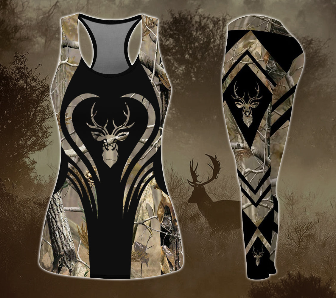 Combo Deer Hunting Tank Top & Legging Outfit