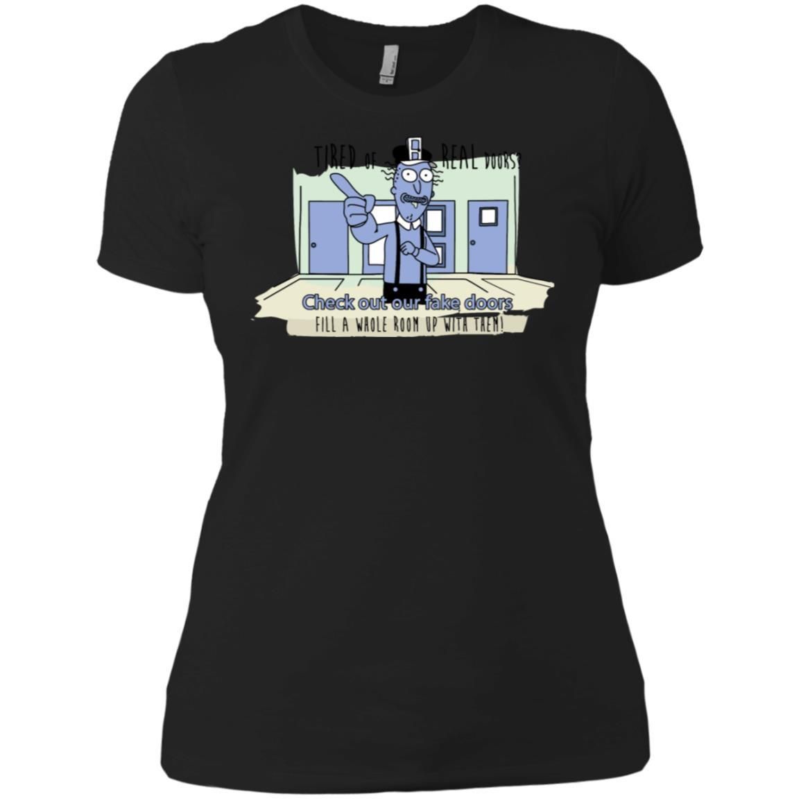 Rick And Morty – Fake Doors Room Women T-Shirt