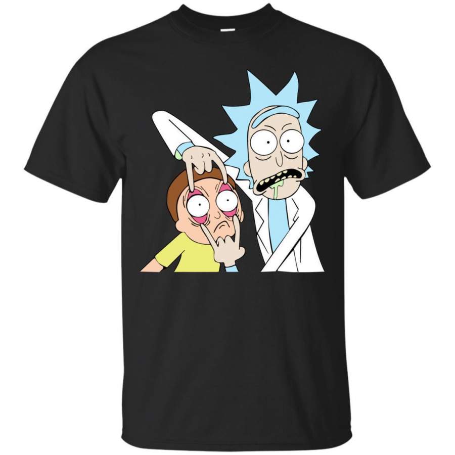 AGR Rick And Morty Open Your Eyes Morty Shirt