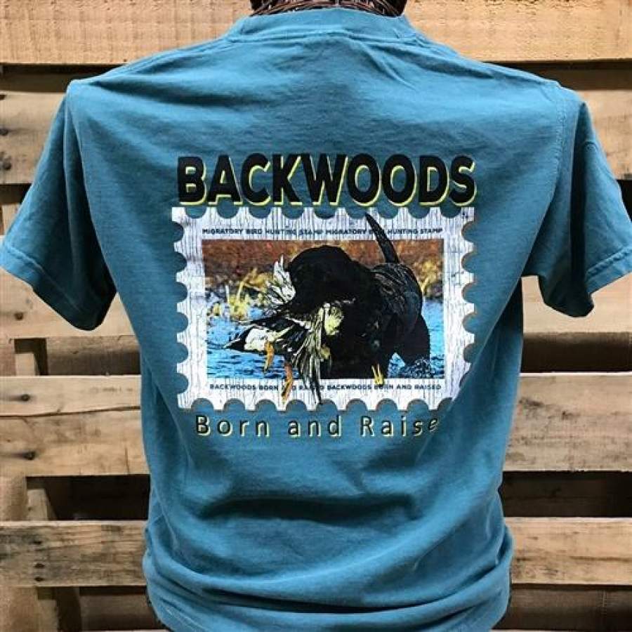 Backwoods Duck Stamp Hunting Dog Comfort Colors Unisex T Shirt