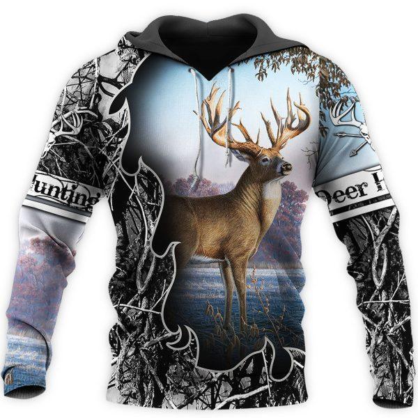 Camo Deer Hunting Hoodie T-Shirt Sweatshirt Nm