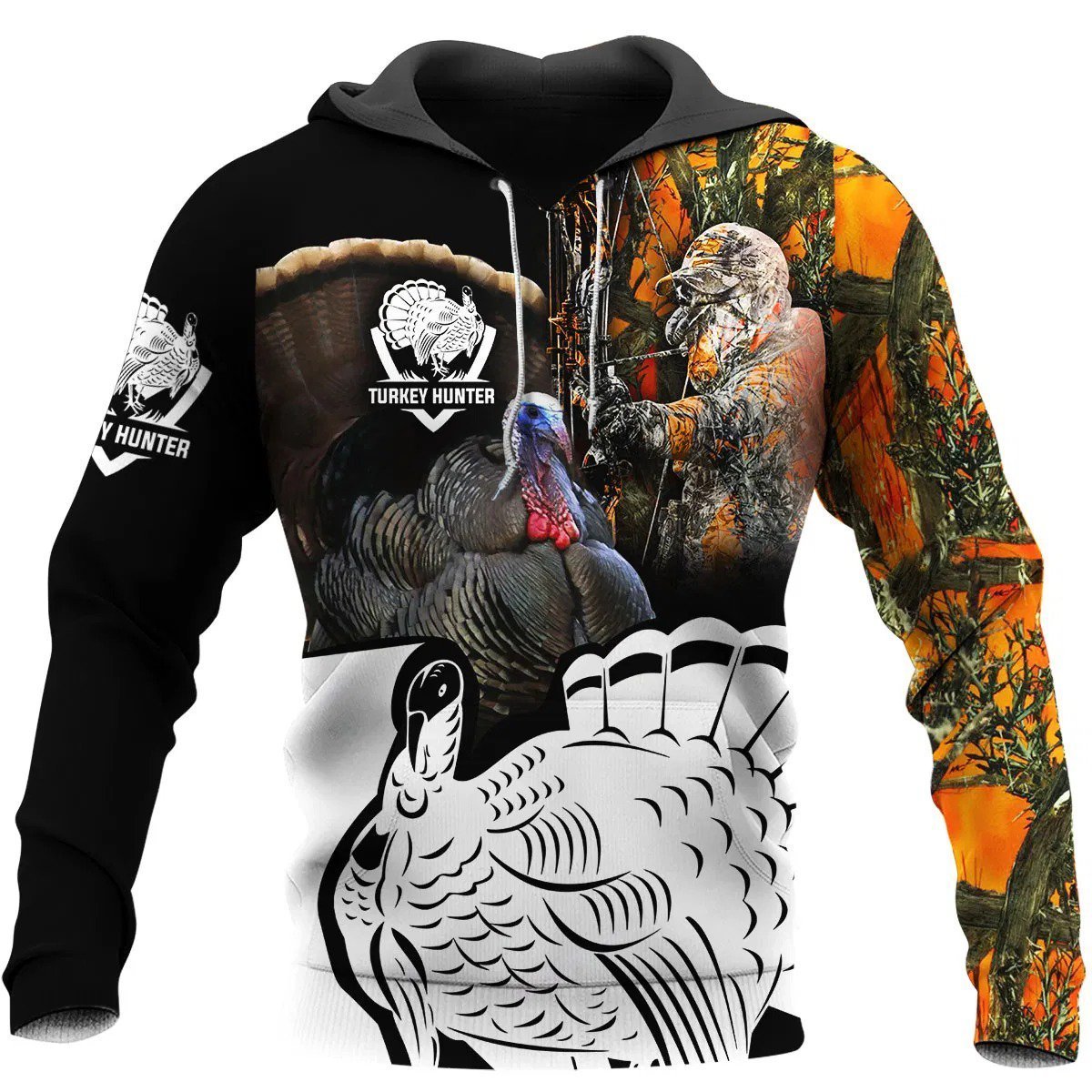 Camo Turkey Hunting Hoodie T-Shirt Sweatshirt For Men And Women Nm151101