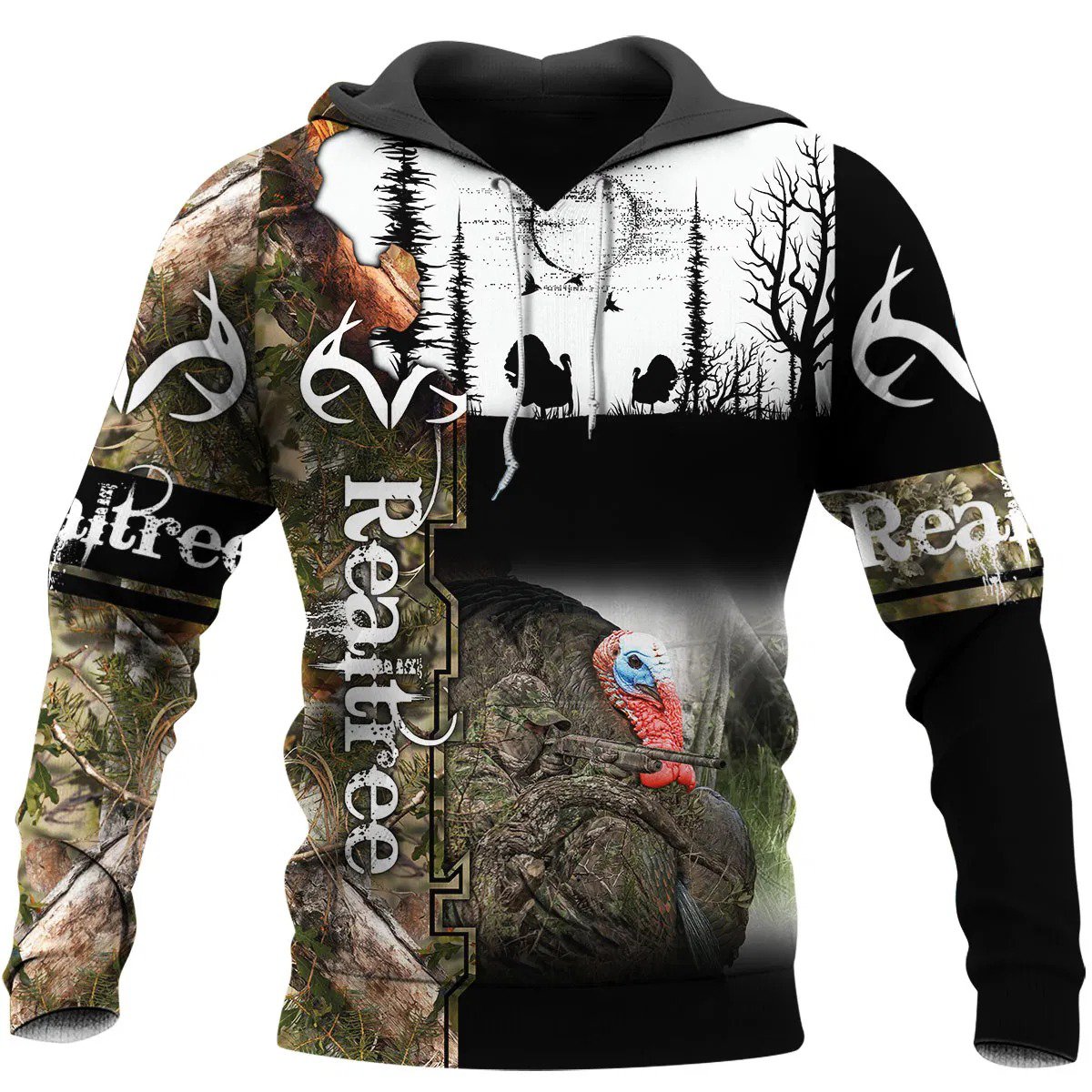 Camo Turkey Hunting Hoodie T-Shirt Sweatshirt For Men And Women Nm151104