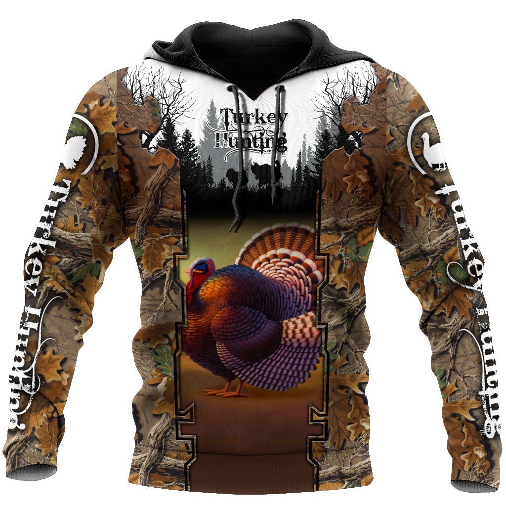 Camo Turkey Hunting Hoodie T-Shirt Sweatshirt For Men And Women Pi031202