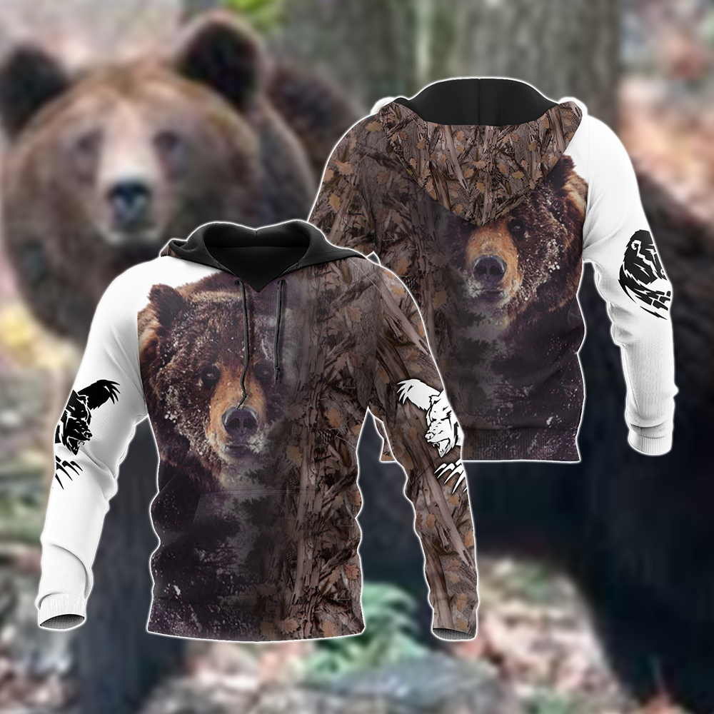 Bear Hunting 3D All Over Printed Shirts For Men