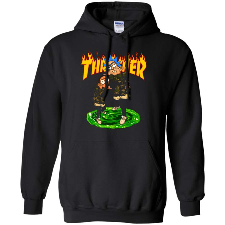 AGR Nipmytee Rick And Morty Thrasher T Shirt Hoodie