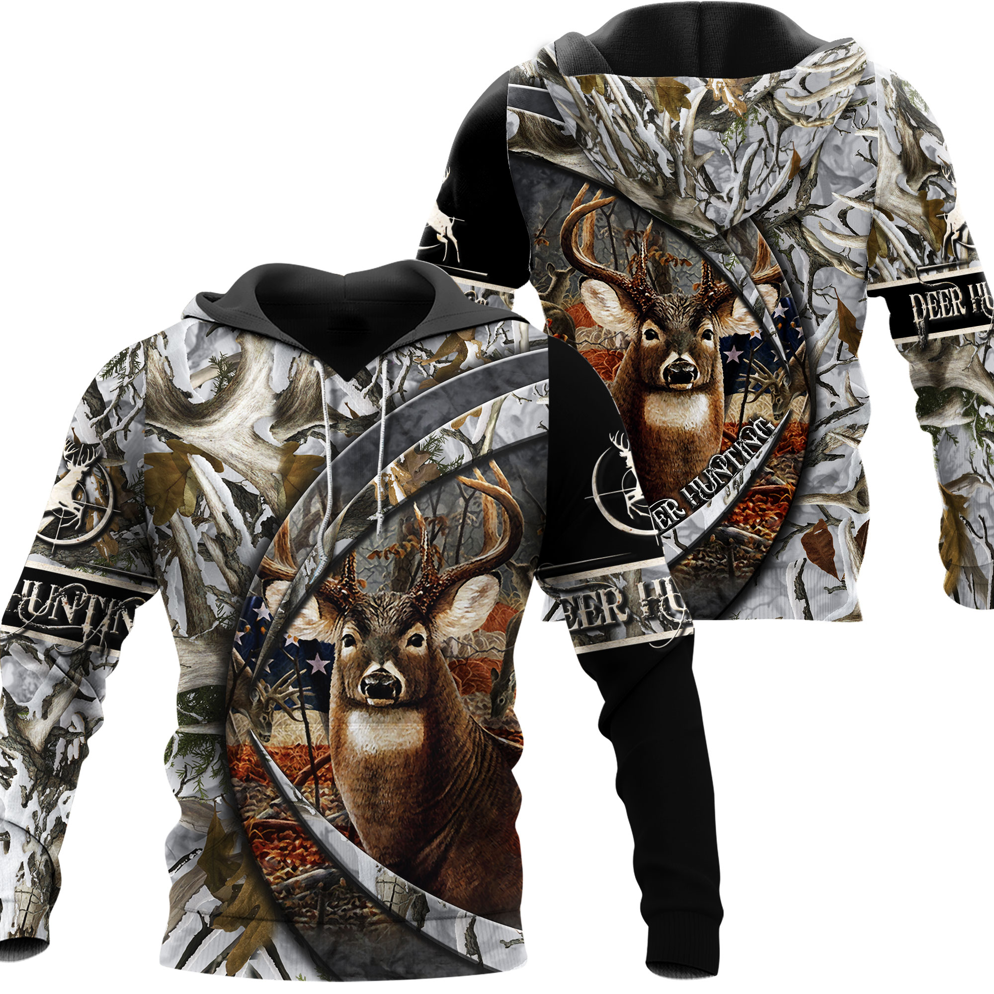 Deer Hunting Clothes Mens Womens Camo American Flag 3D All Over Print Nqs87 T-Shirt, Long Sleeve, Hoodie, Zip Up Hoodie, Tank Top Plus Size Pqb