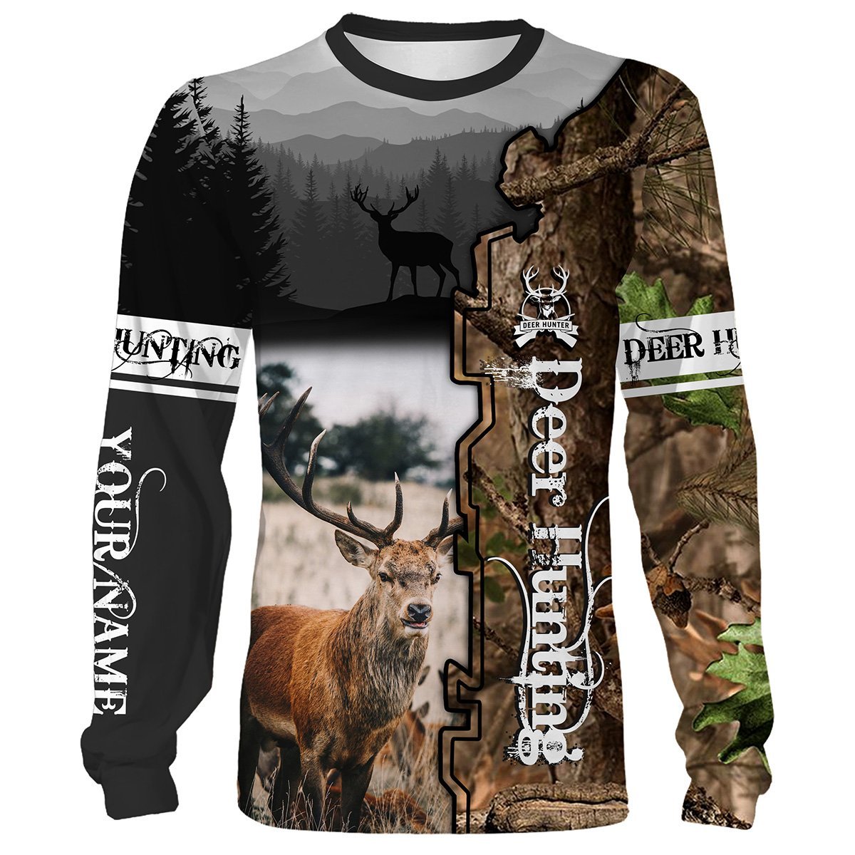 Deer Hunting Customize Name 3D All Over Printed Shirts Personalized Gift For Hunter Hunting Lovers Nqs653