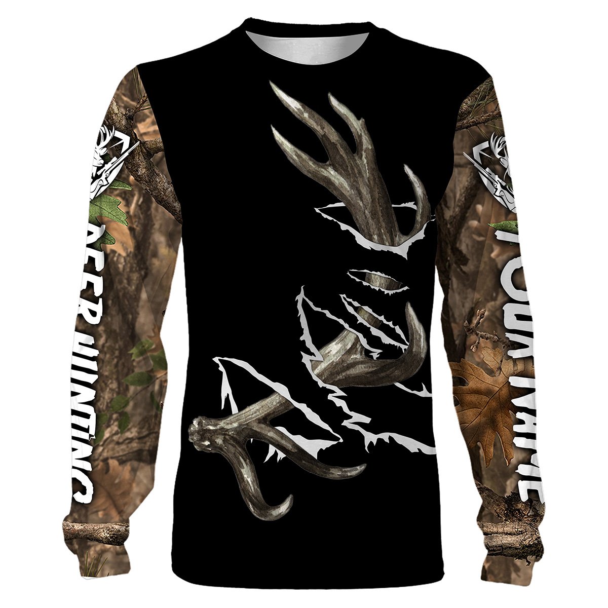 Deer Hunting Antler 3D Camo All Over Printed Shirts, Hoodie, Long Sleeve – Personalized Deer Hunting, Shed Hunting Gift Fsd2547