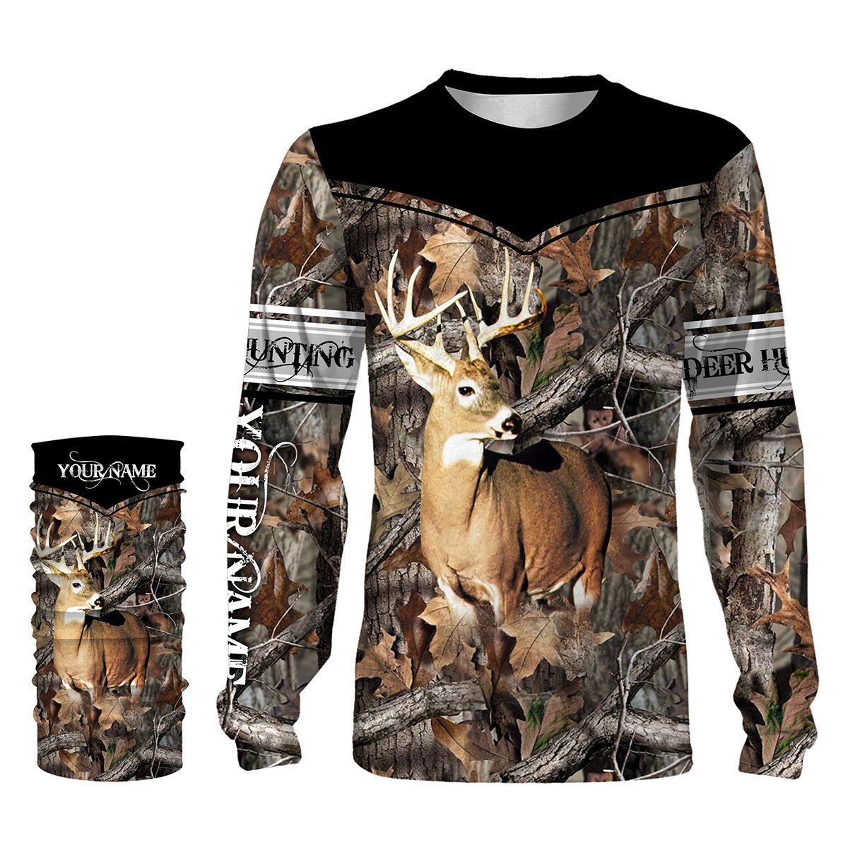 Deer Hunting Big Game Camo Custom Name 3D All Over Print Shirts – Personalized Hunting Gifts – Nqs737