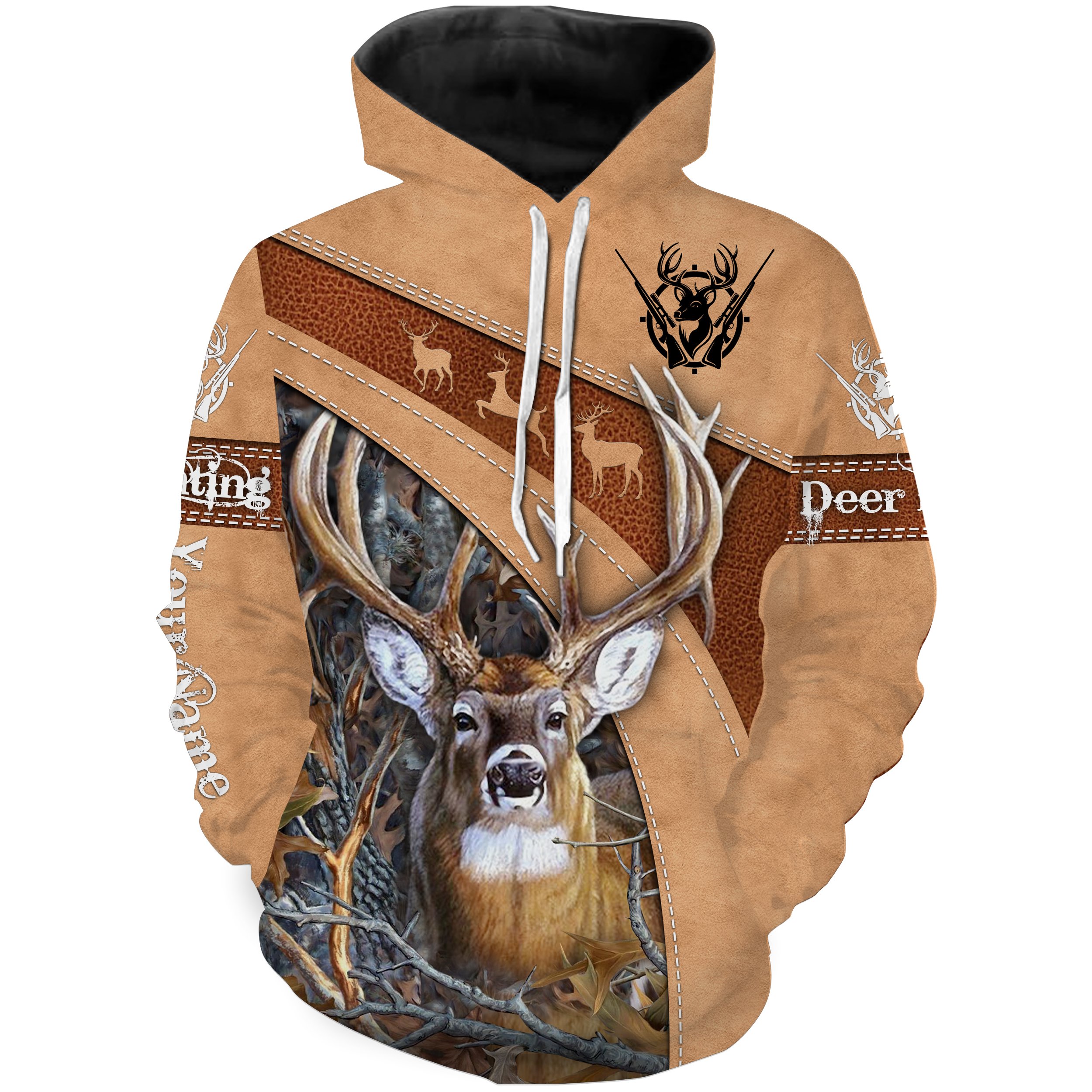 Deer Hunting Shirts Custom Name 3D All Over Print Shirts, Face Shield, Deer Shirt – Personalized Hunting Gifts Nqs2381