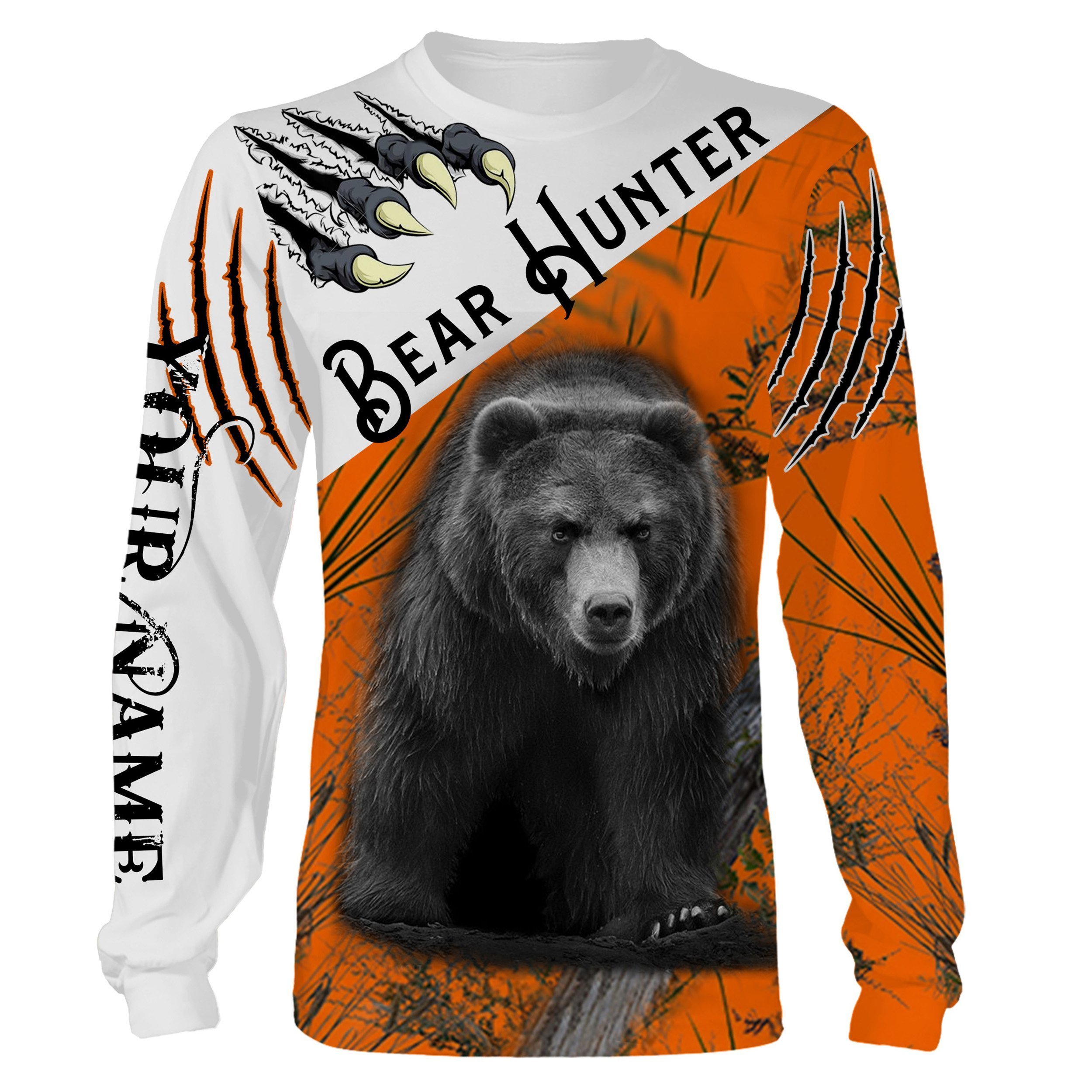 Black Bear Hunting Custom Name 3D All Over Print Shirts – Personalized Hunting Gifts – Fsd227