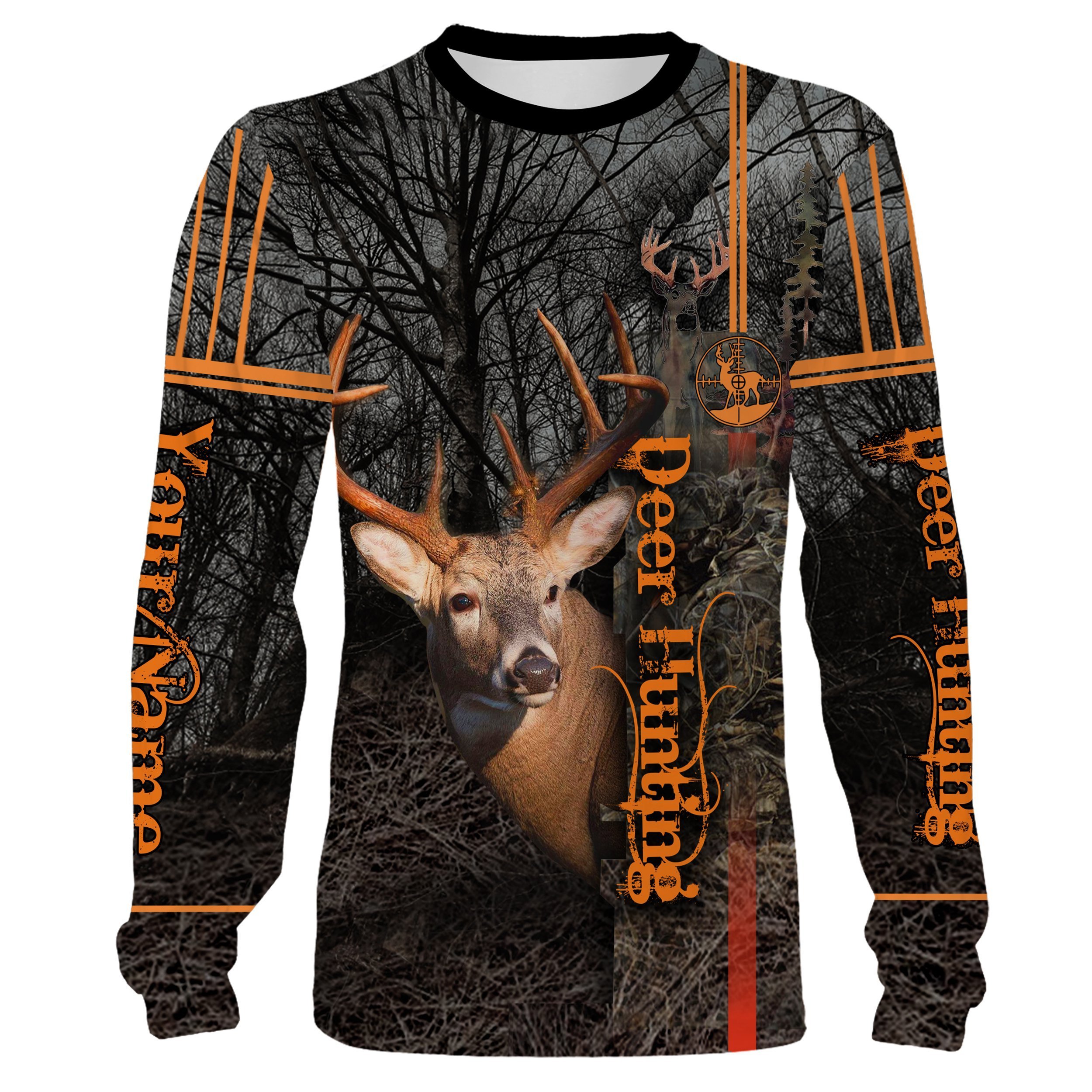 Best Deer Hunting Clothes Custom Name 3D All Over Print Shirts, Face Shield – Personalized Hunting Gift – Fsd360