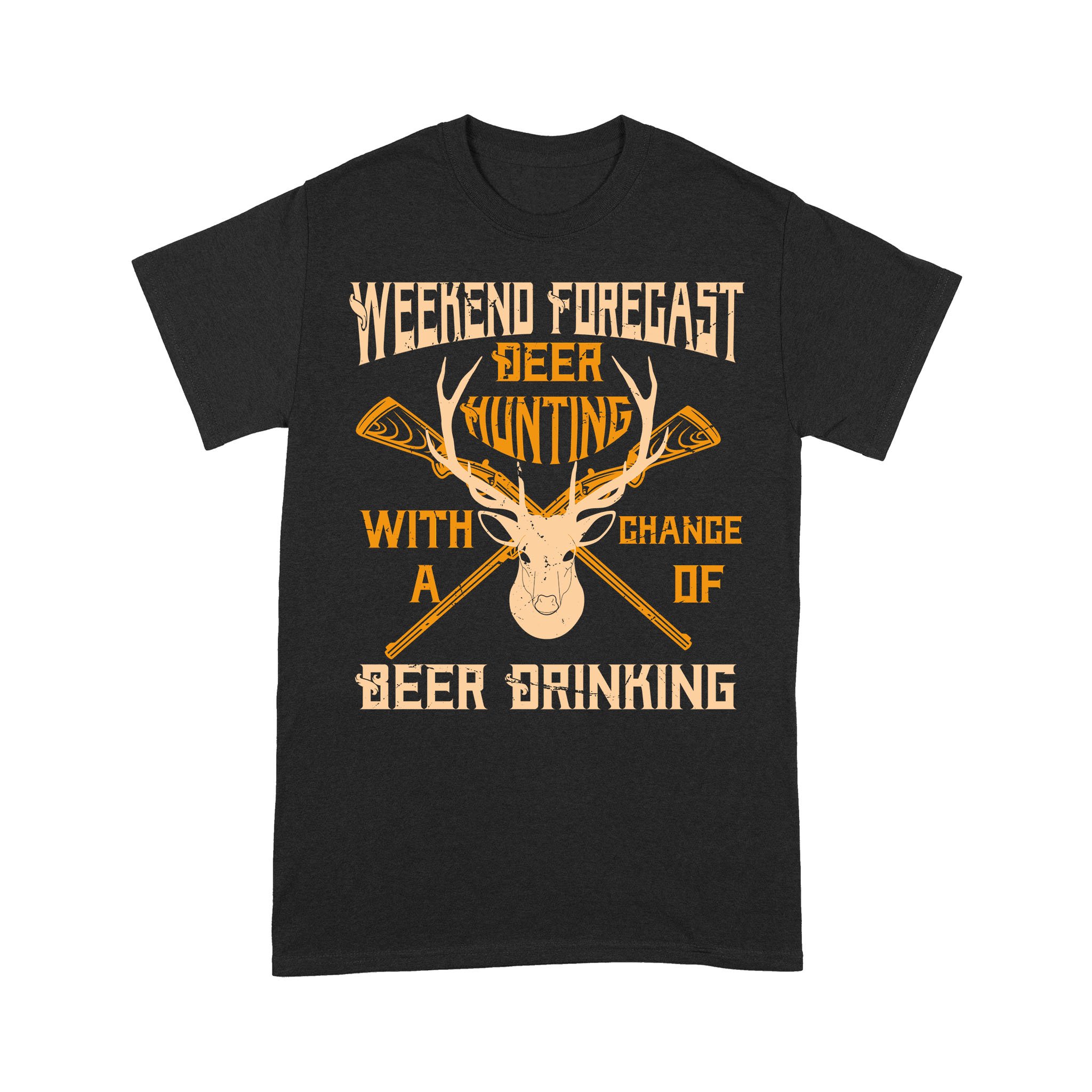 Deer Hunting T-Shirt| Weekend Forecast Deer Hunting And Beer Drinking| Gift For Him, Deer Hunters, Hunting Lovers| Nts48 Myfihu