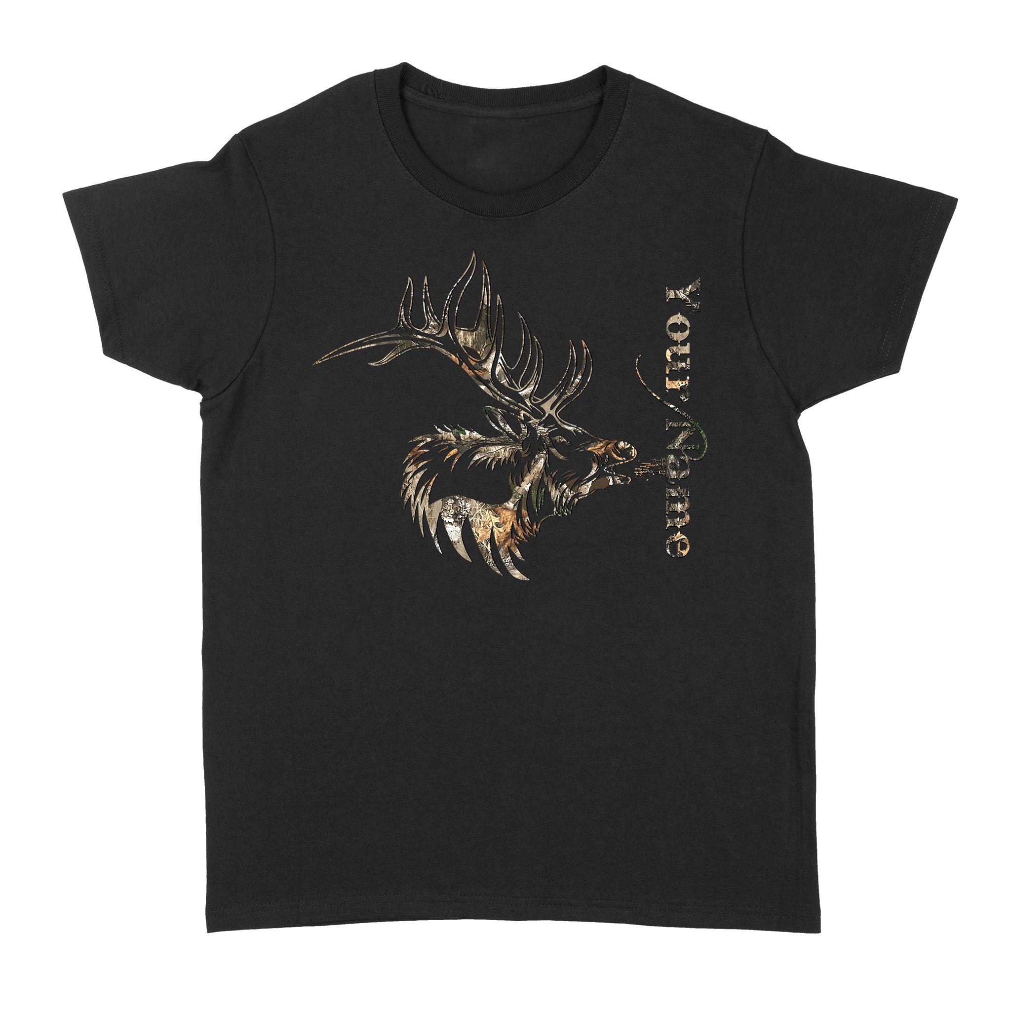 Elk Hunting Camo Custom Name Shirt, Personalized Gift For Hunter D06 Nqs1302 – Standard Women’S T-Shirt