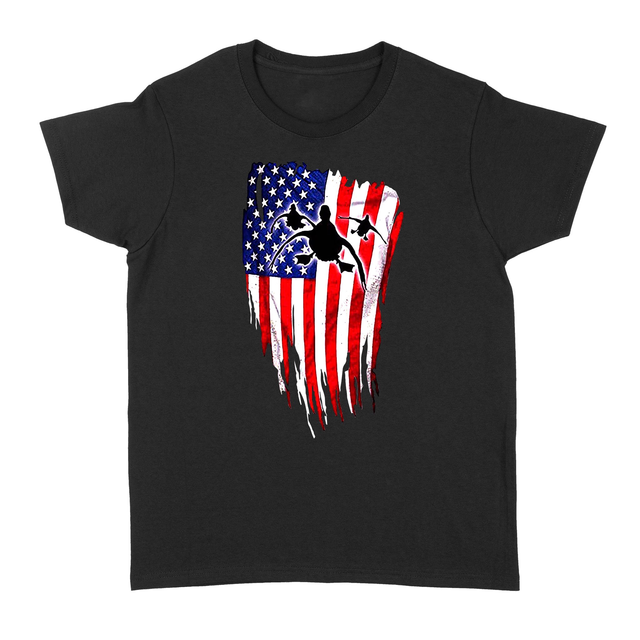 Duck Hunting American Flag Women’S Tshirt Gifts For Duck Hunter – Fsd1321D06