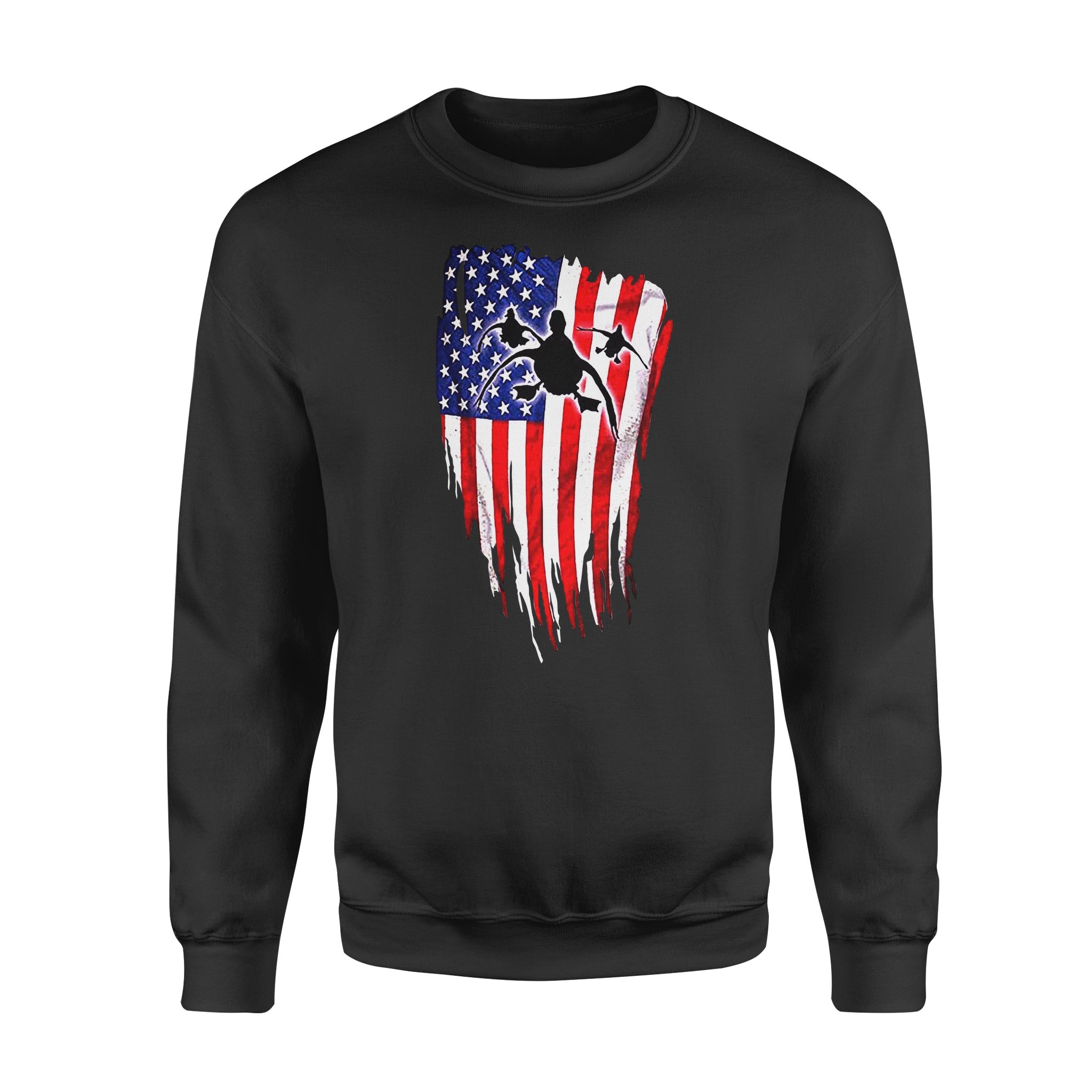 Duck Hunting American Flag Sweatshirt Gifts For Duck Hunter – Fsd1321D06