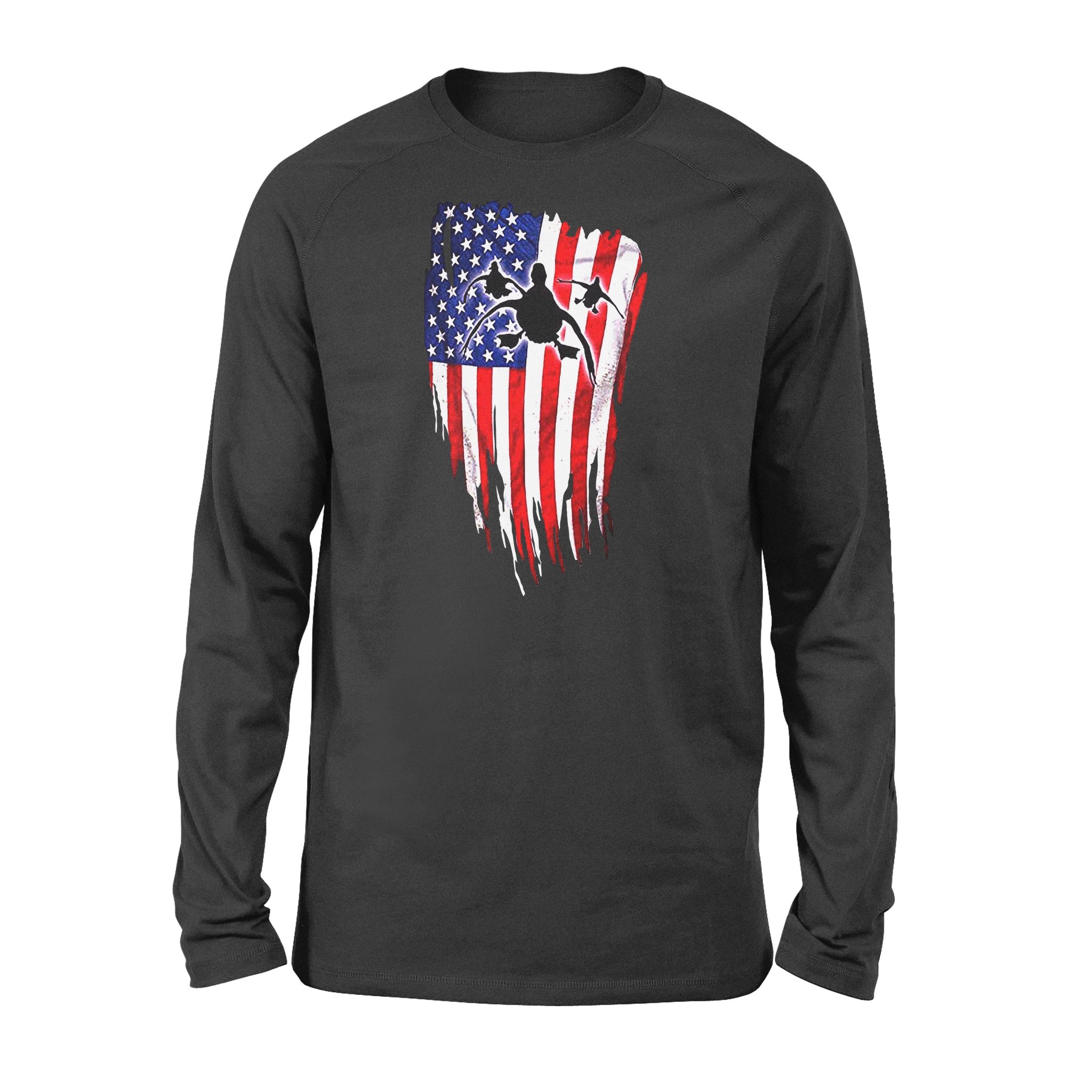 Duck Hunting American Flag Long Sleeve Gifts For Duck Hunter – Fsd1321D06