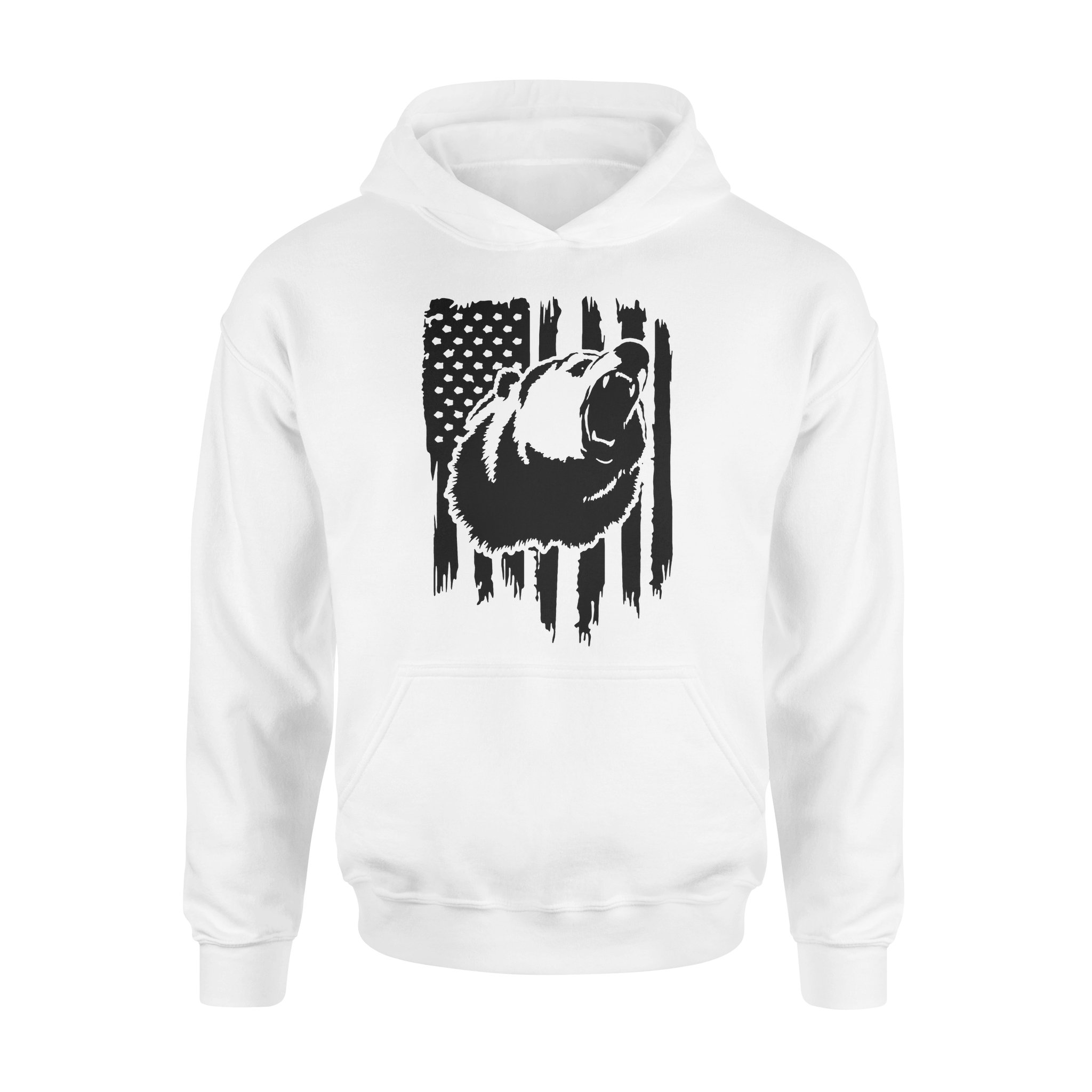 Bear Hunting American Flag Grizzly Bear Hoodie For Hunter – Fsd1317D05