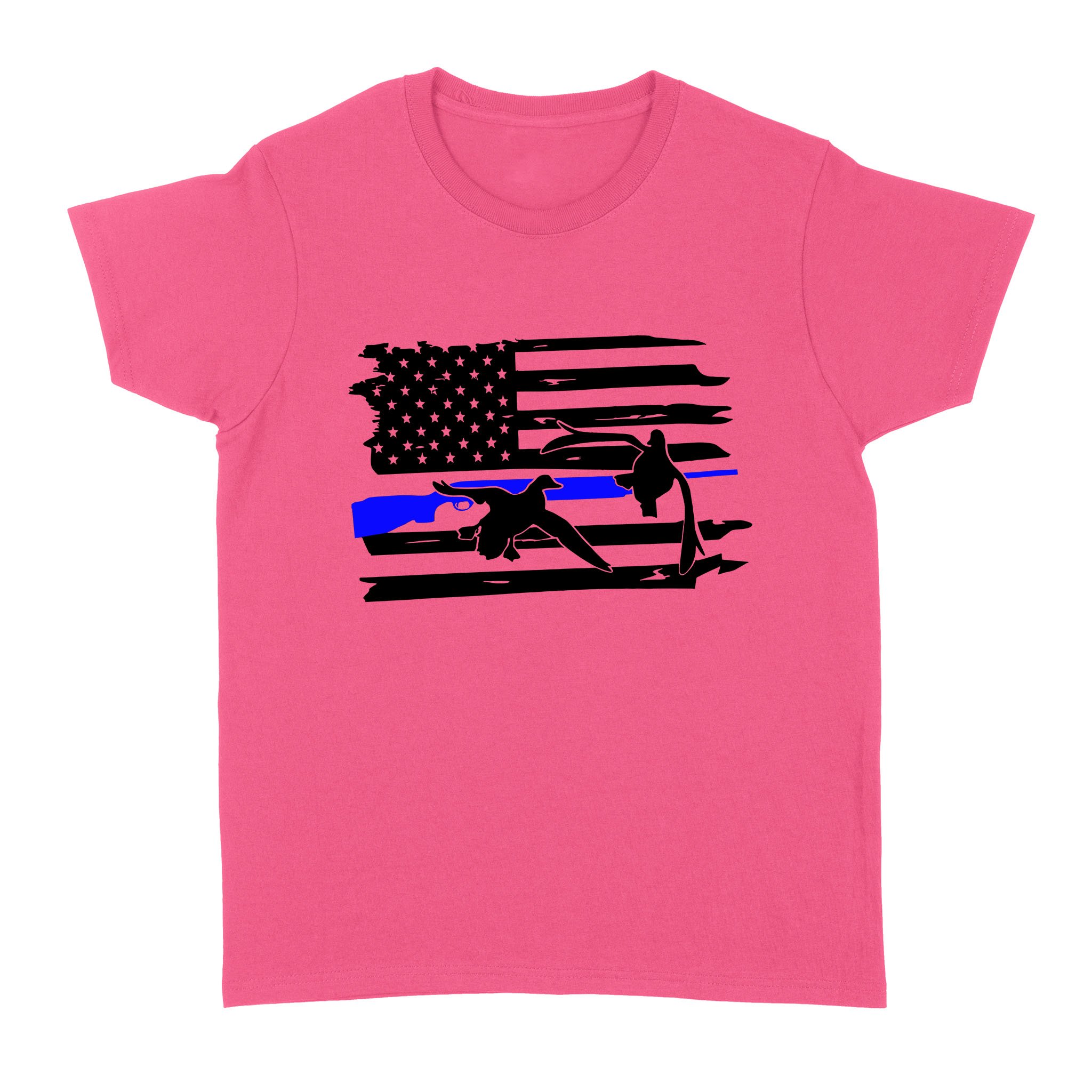 Duck Hunting American Flag Women’S T-Shirt, Duck Hunter Clothes, Gift For Hunter – Fsd1212D08