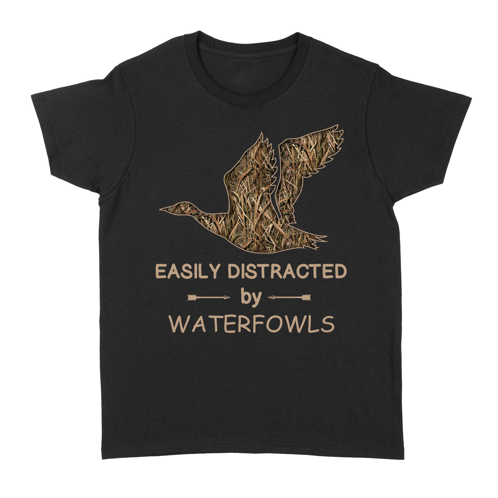 Duck Hunting Waterfowl Camo “Easily Distracted By Waterfowls” Women’S T-Shirt, Gift For Hunter – Fsd1265D06