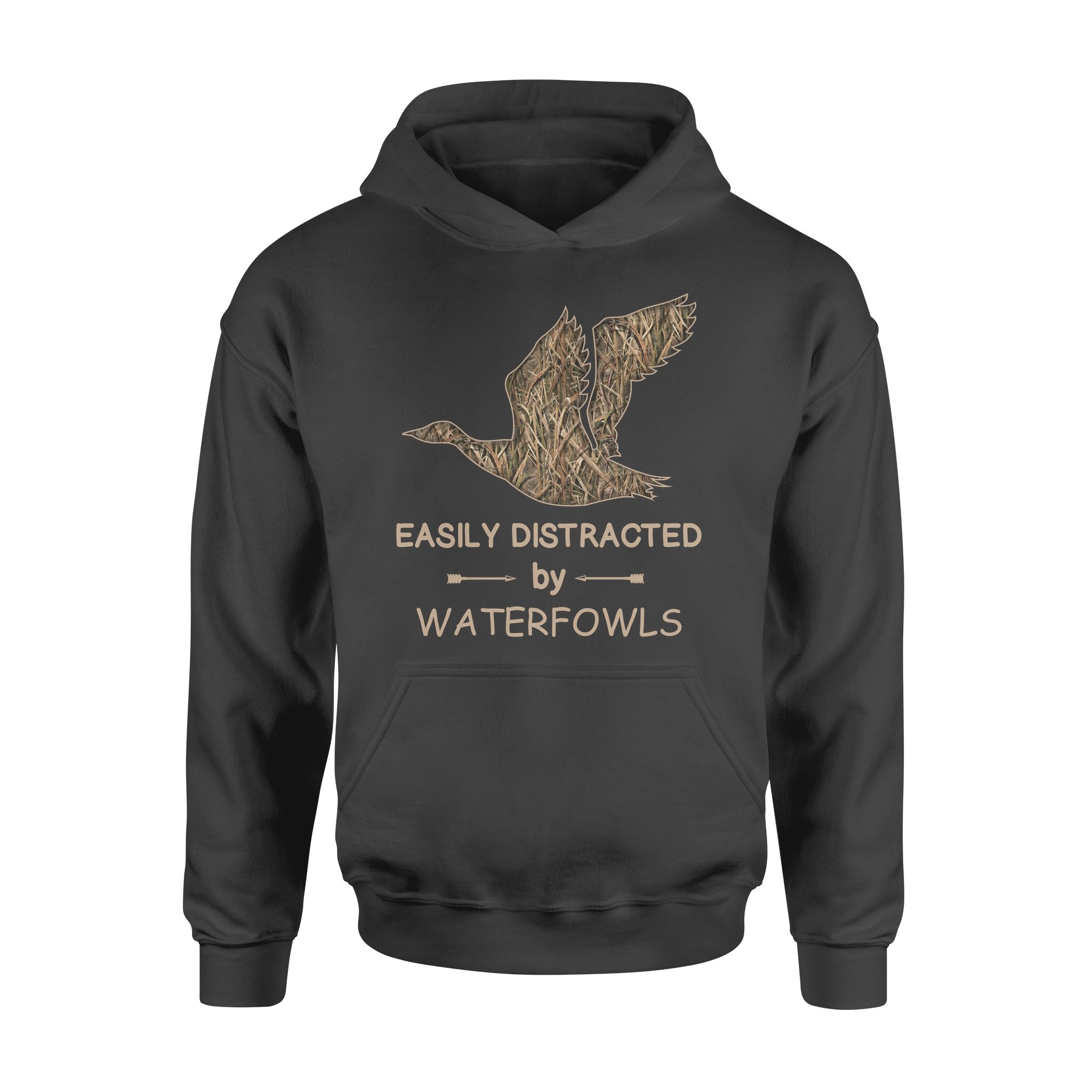 Duck Hunting Waterfowl Camo “Easily Distracted By Waterfowls” Hoodie, Gift For Hunter – Fsd1265D06