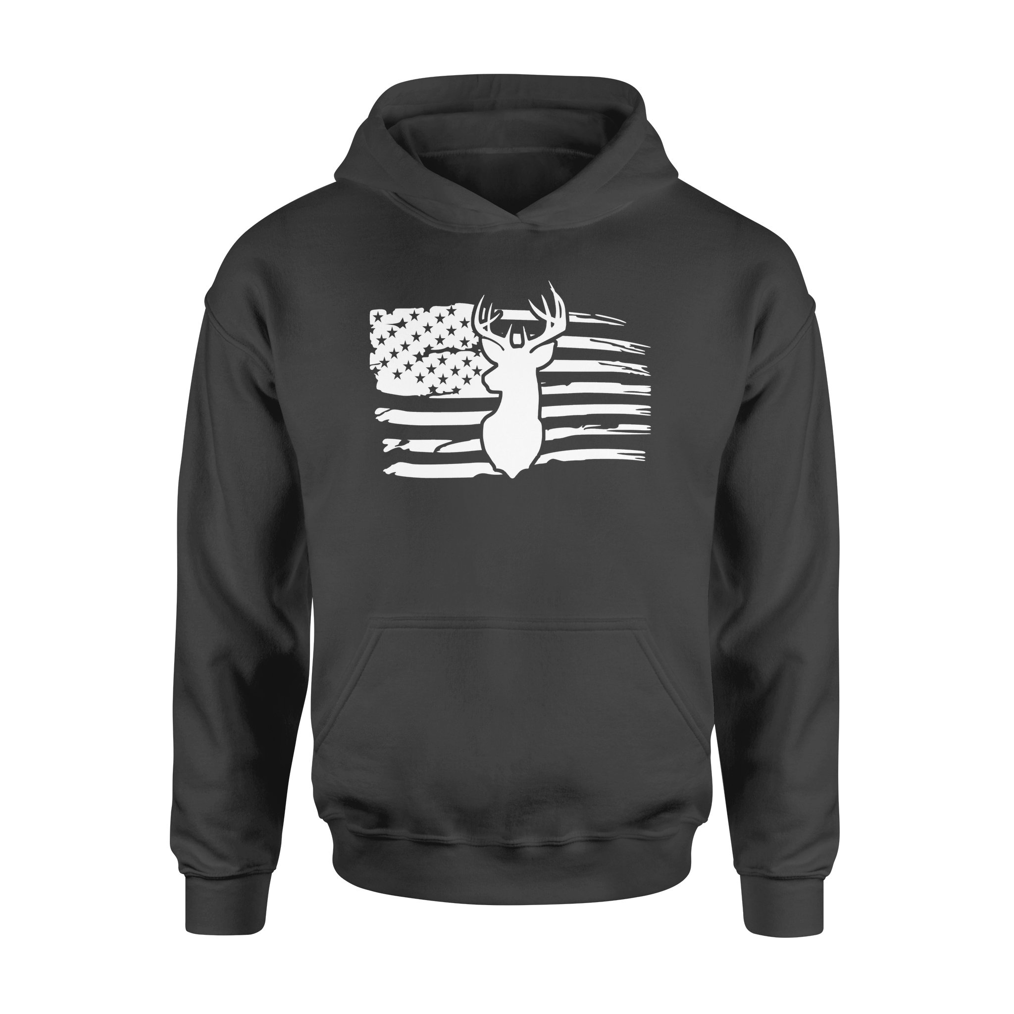 Deer Hunting American Flag Hoodie Deer Head – Fsd1227D05