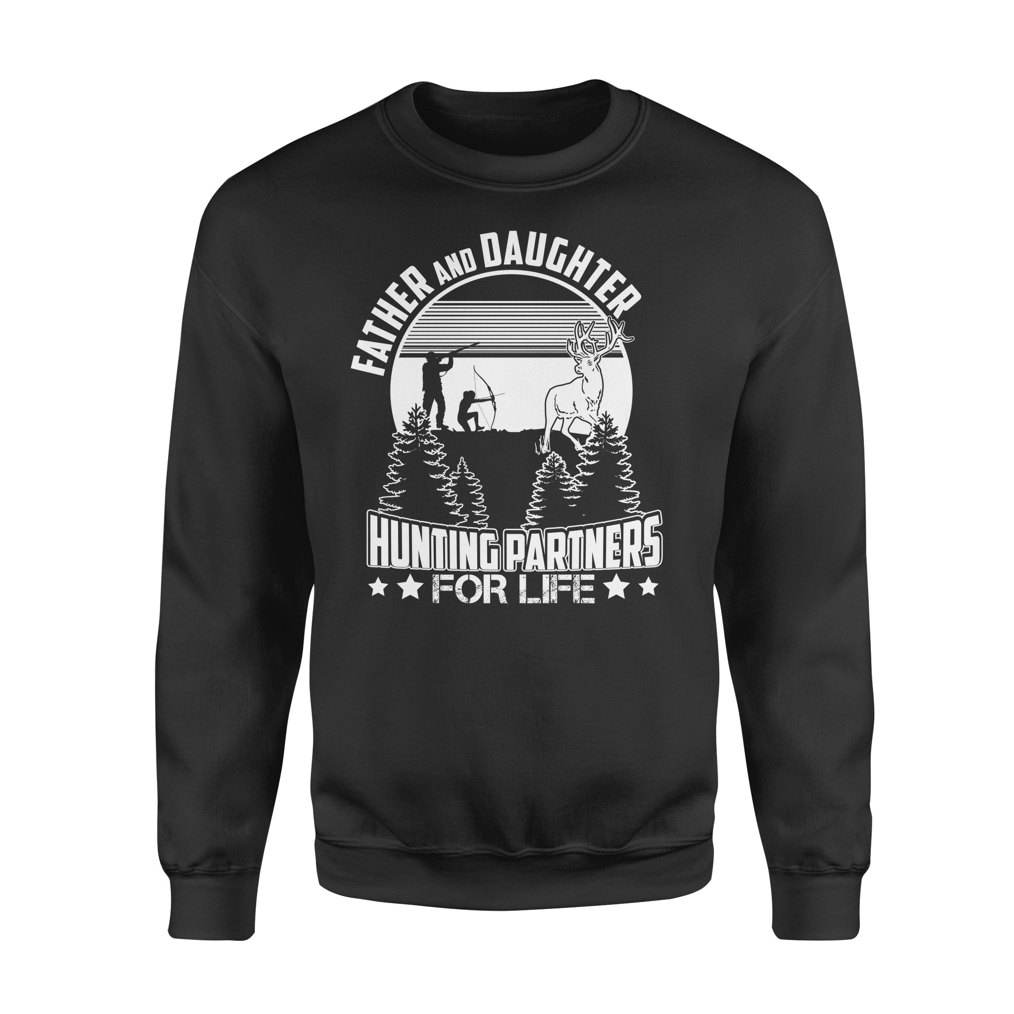 Father And Daughter Hunting Partners For Life, Bow Hunting, Gift For Hunters Nqsd249 – Standard Crew Neck Sweatshirt