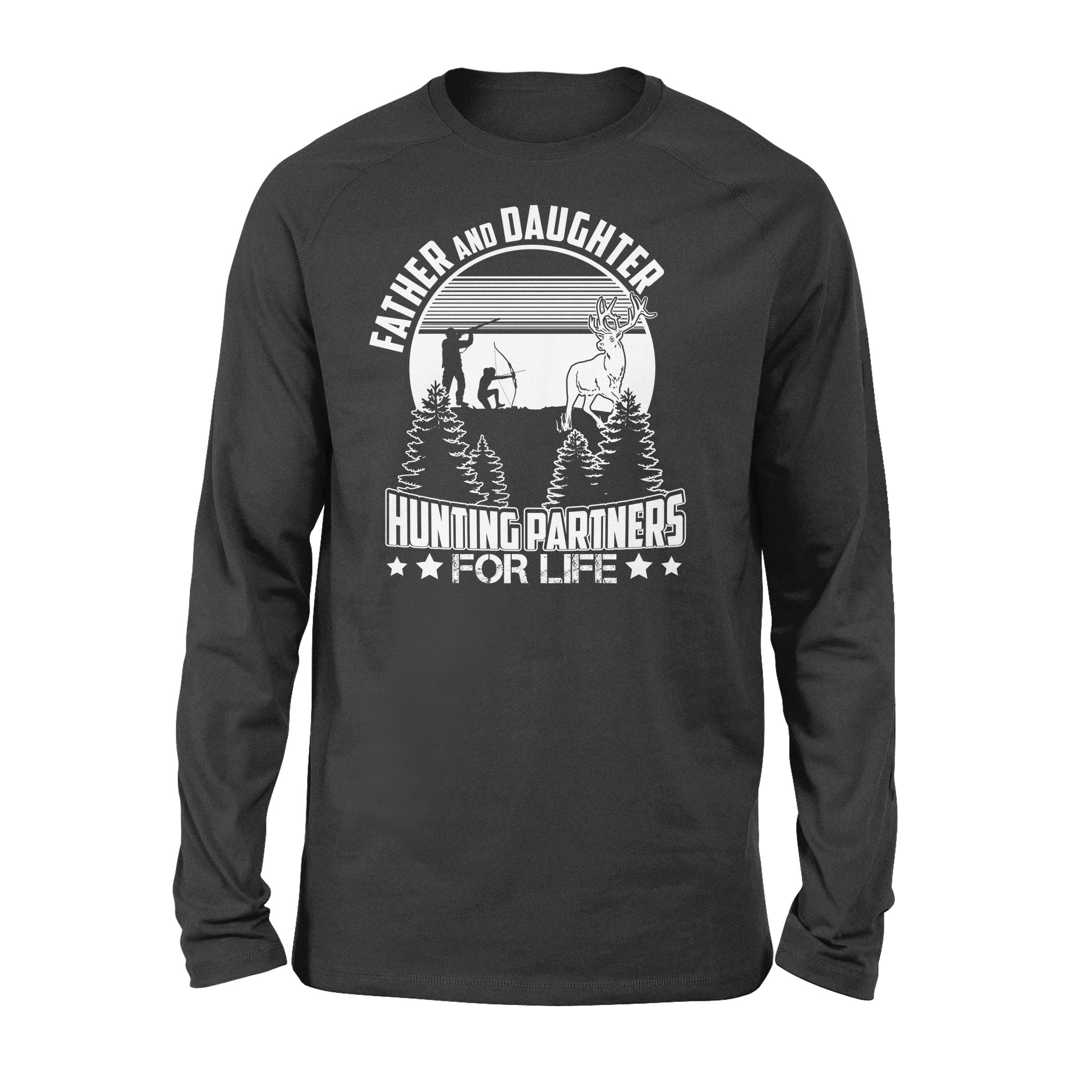 Father And Daughter Hunting Partners For Life, Bow Hunting, Gift For Hunters Nqsd249 – Standard Long Sleeve