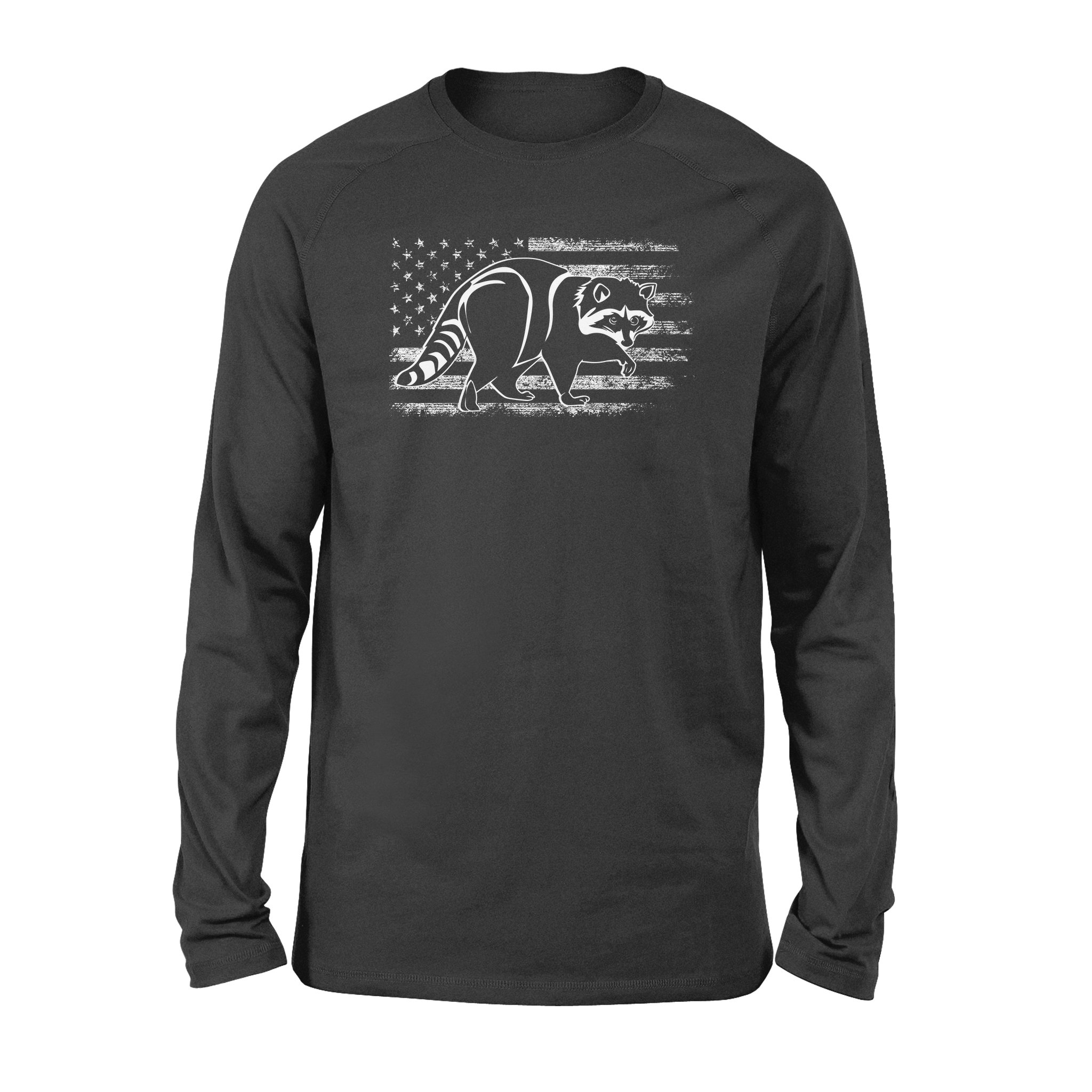 Coon Hunting American Flag 4Th July, Racoon Hunter Shirt Nqsd241- Standard Long Sleeve