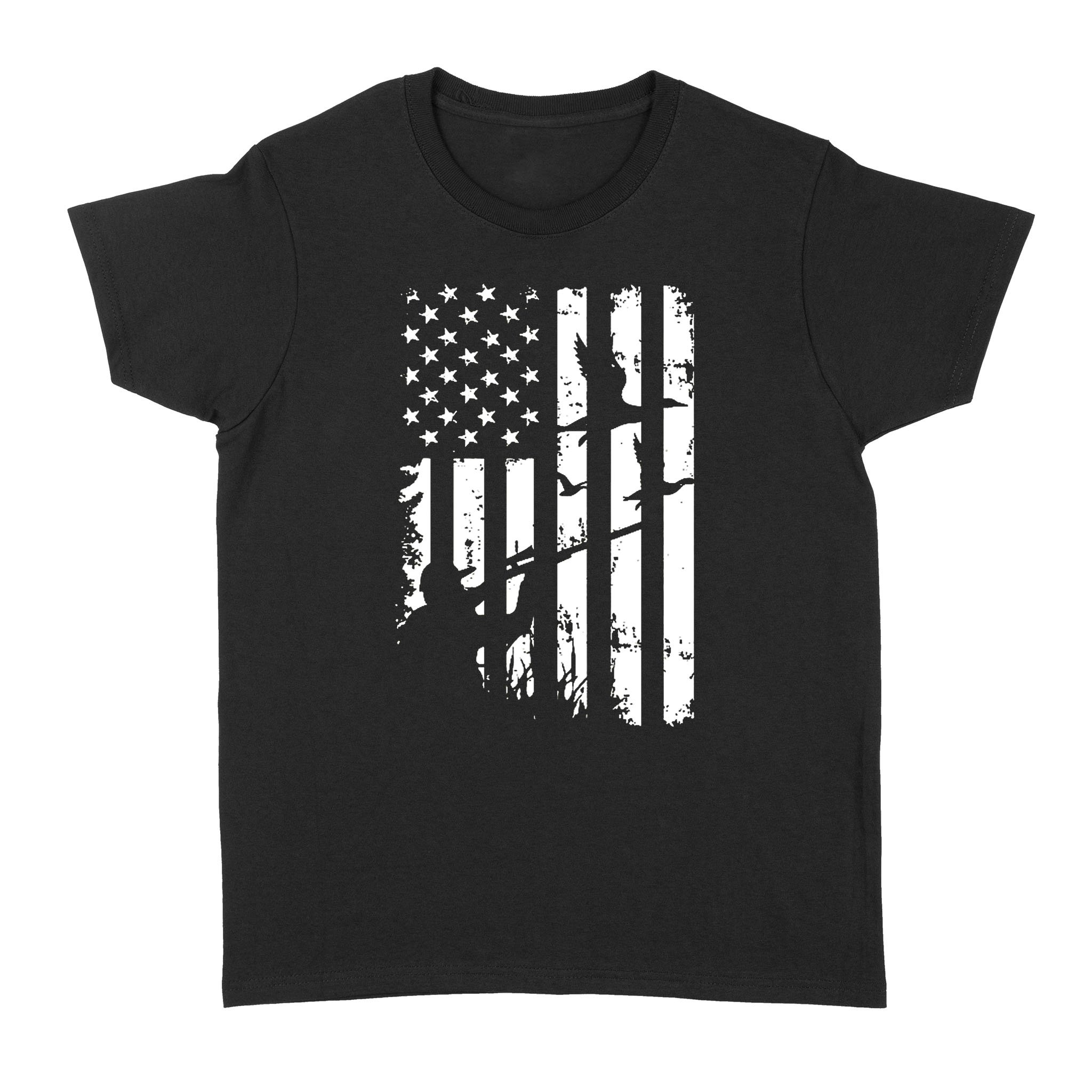 Duck Hunting American Flag 4Th July Clothes, Shirt For Hunter Nqsd239 – Standard Women’S T-Shirt