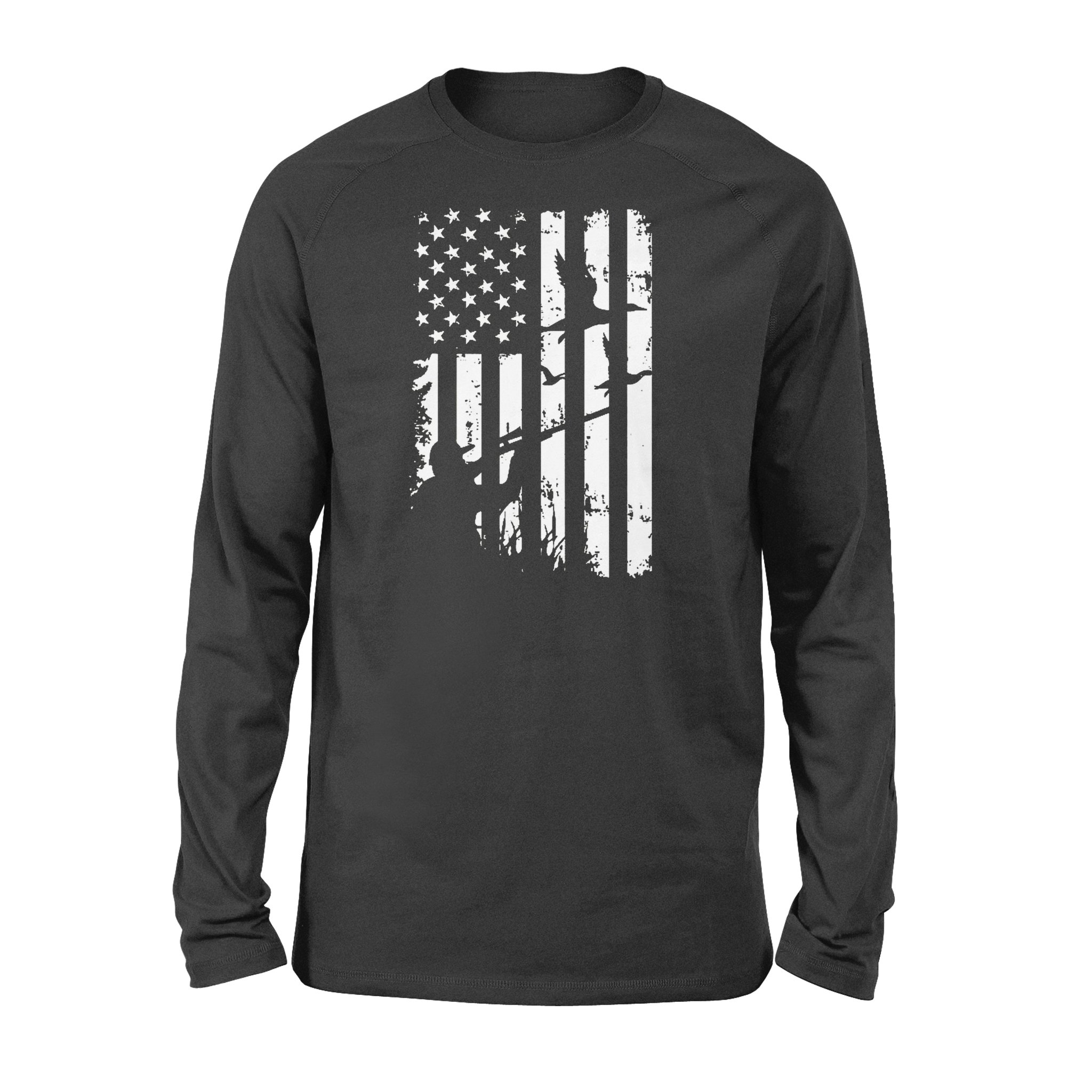 Duck Hunting American Flag 4Th July Clothes, Shirt For Hunter Nqsd239 – Standard Long Sleeve