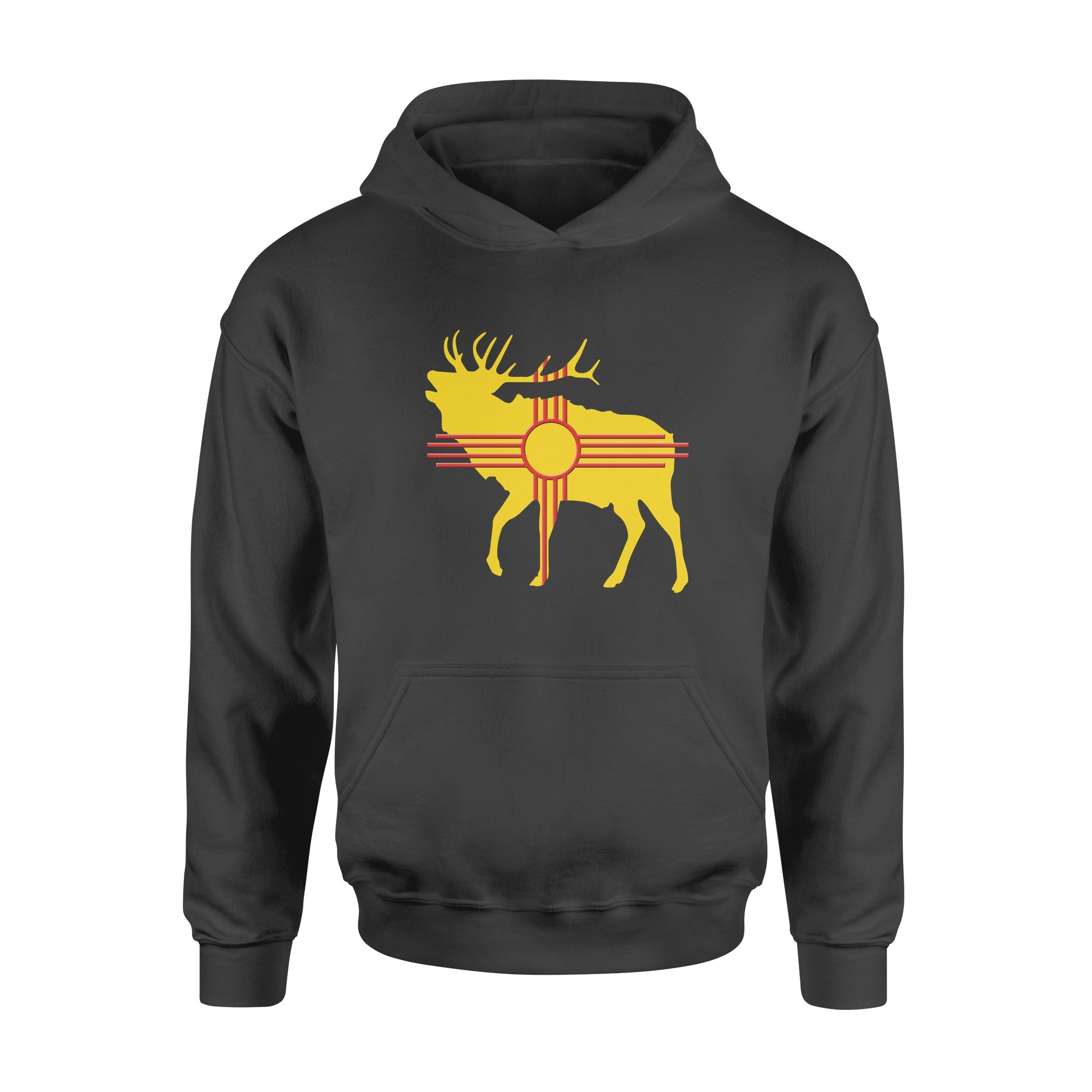 New Mexico Elk Hunting Zia Symbol Hoodie – Fsd1181