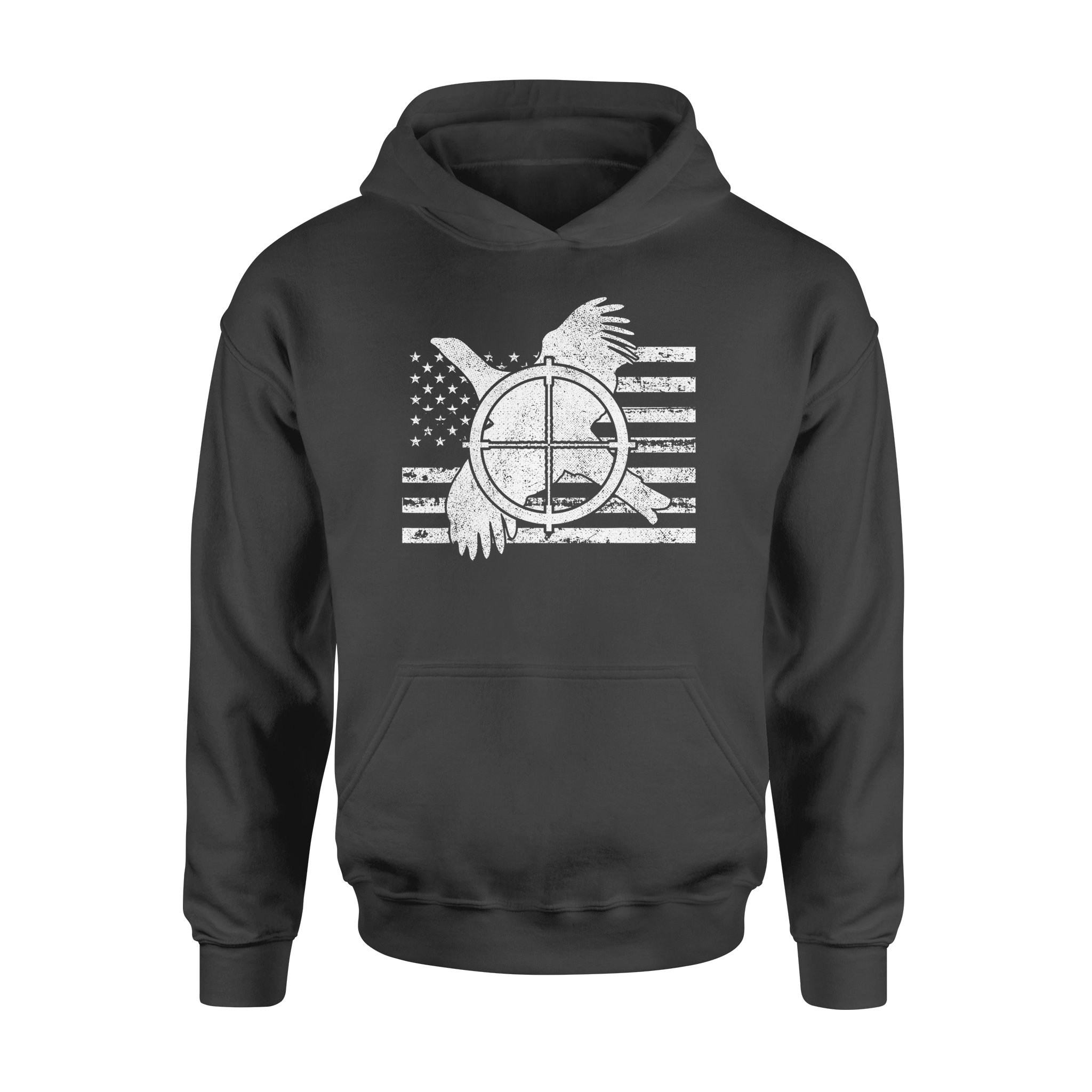 Grouse Hunter American Flag Hunting Hoodie – Fsd1124