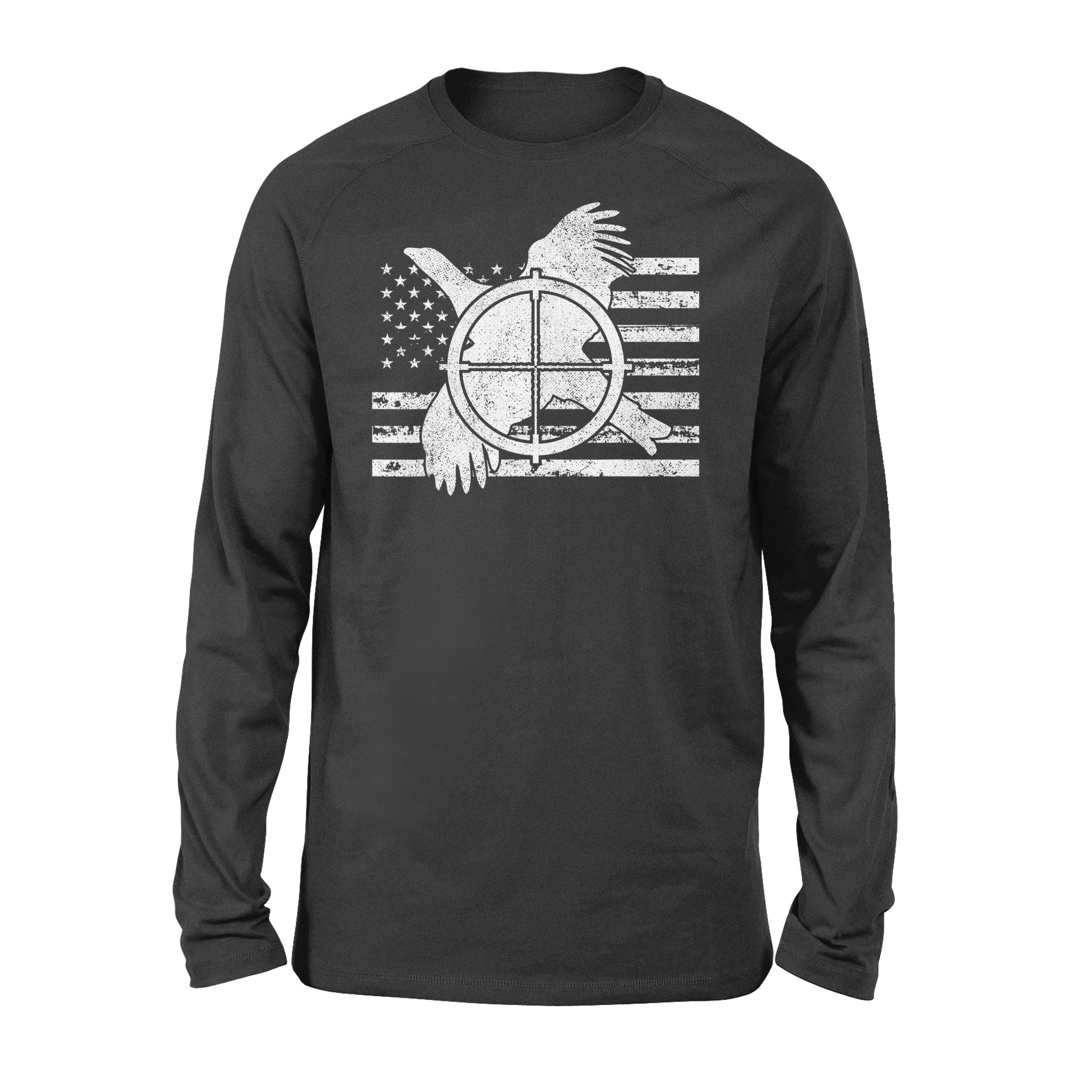 Grouse Hunter American Flag Hunting Long Sleeve – Fsd1124