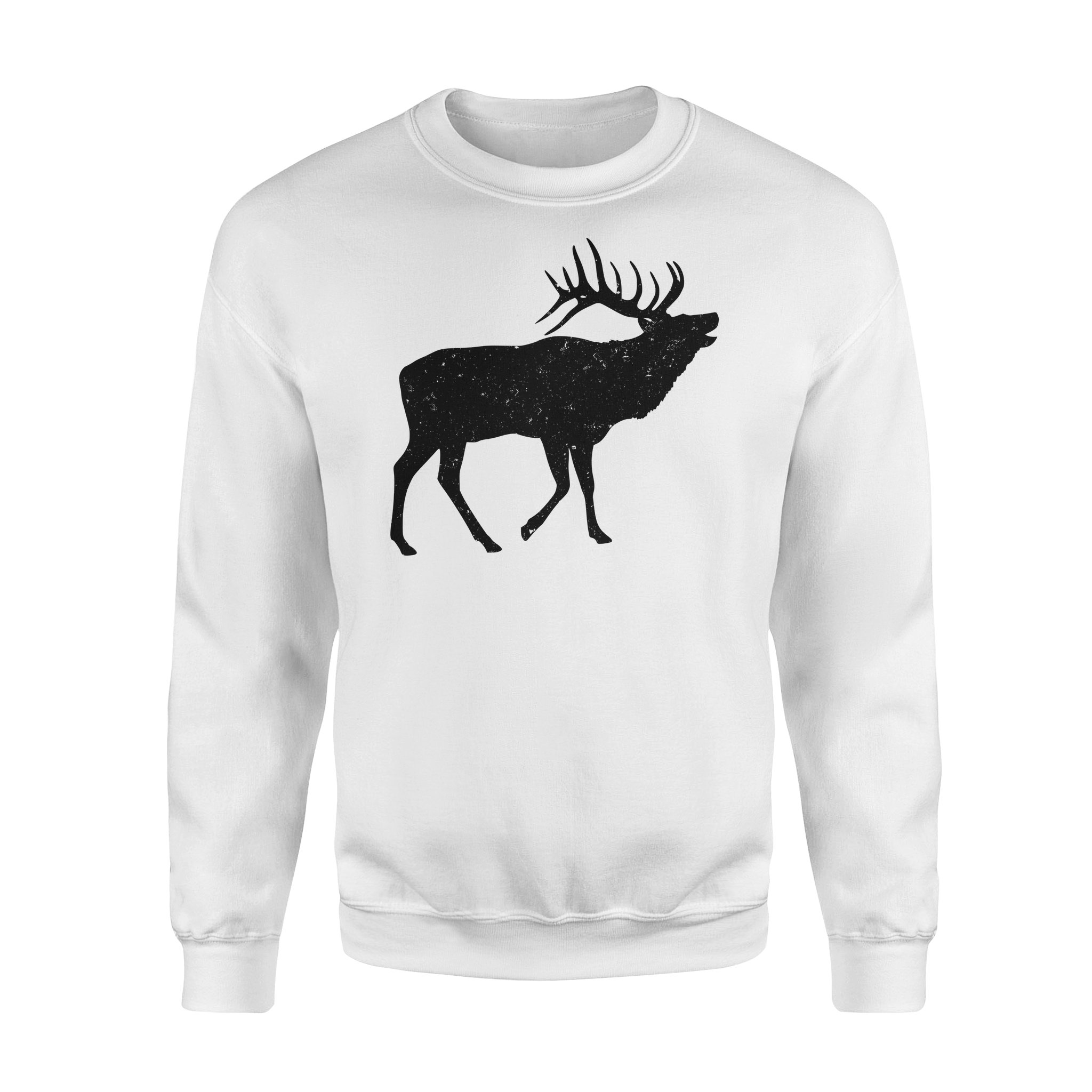 Elk Shirt, Elk Hunting Shirts , Hunter Elk Silhouette Nqsd66 – Standard Crew Neck Sweatshirt