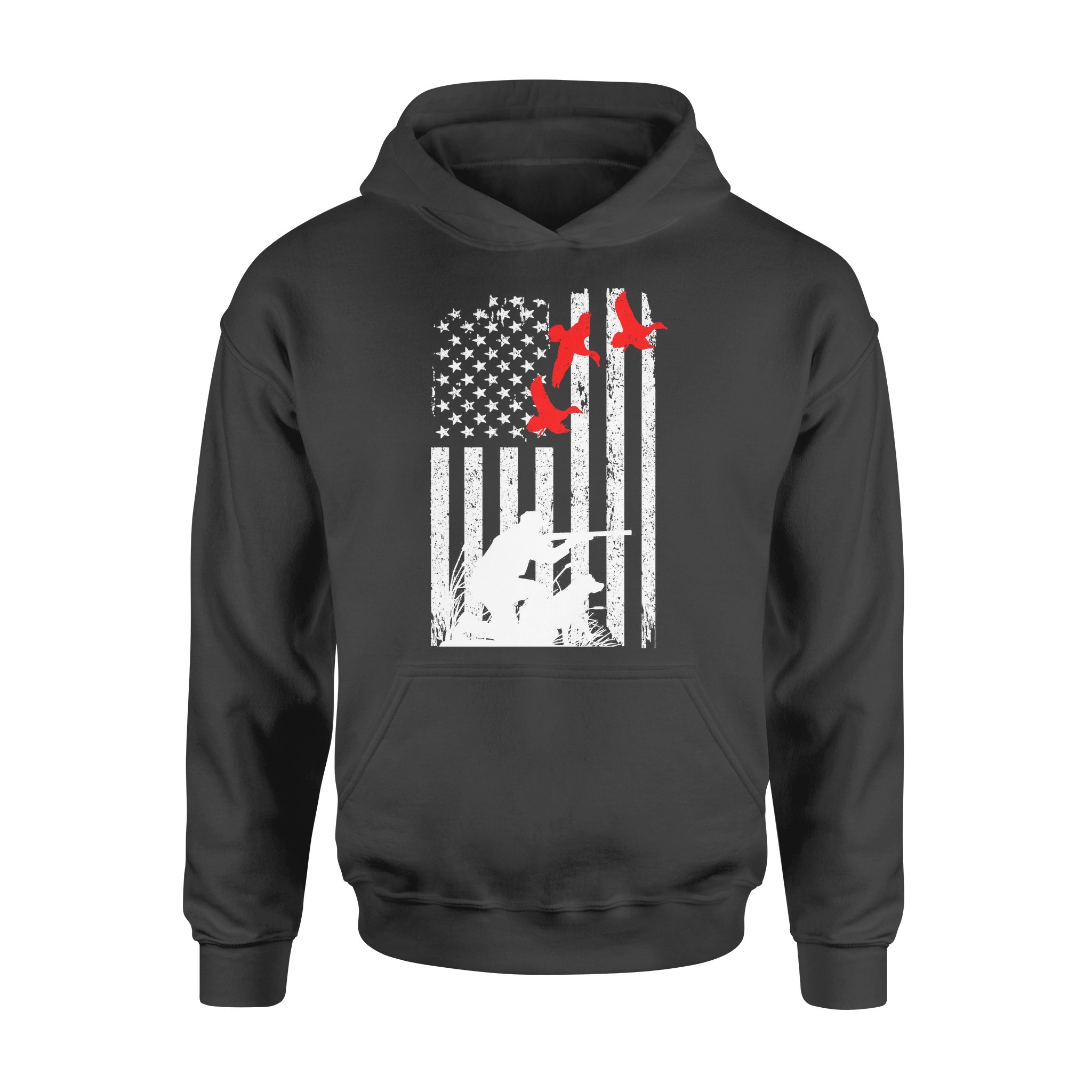 Duck Hunting American Flag 4Th July, Duck Hunting Dog Nqsd39 – Standard Hoodie