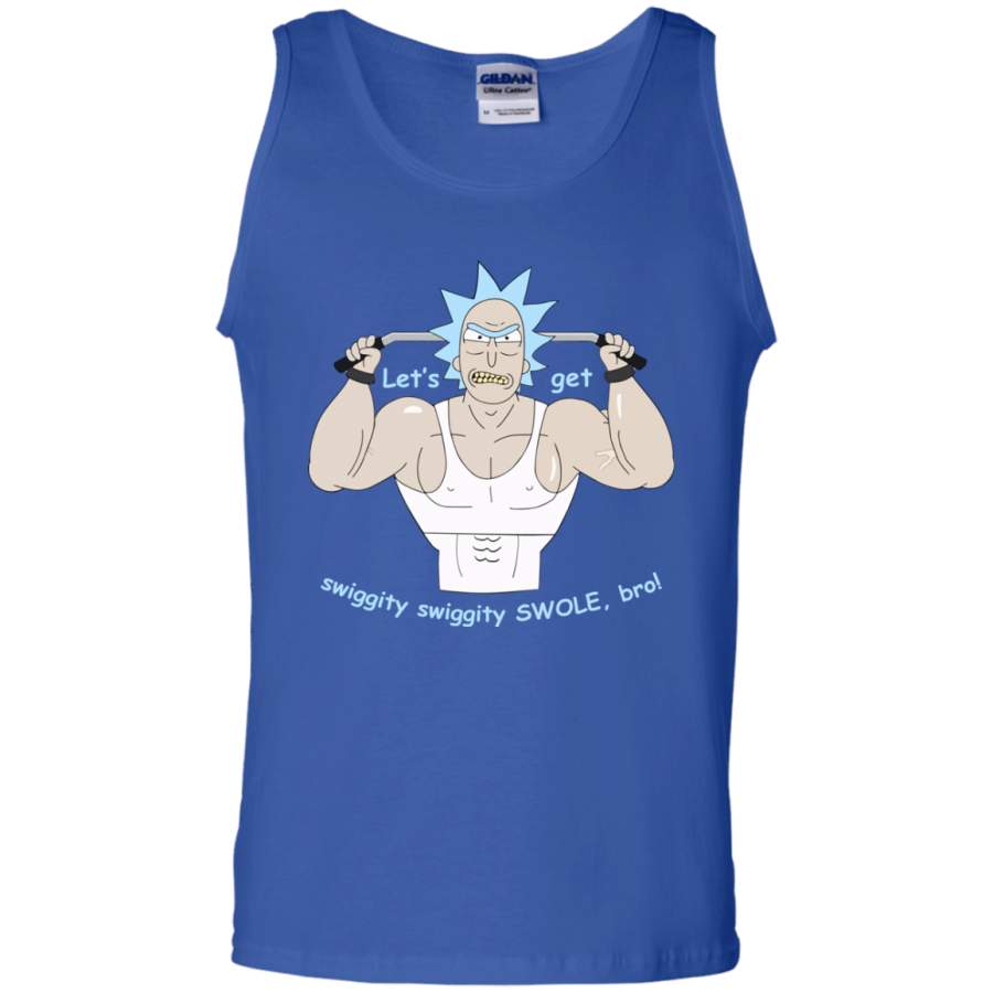 AGR Trend Rick And Morty Gym Big Rick Swole Patrol T Shirt Top