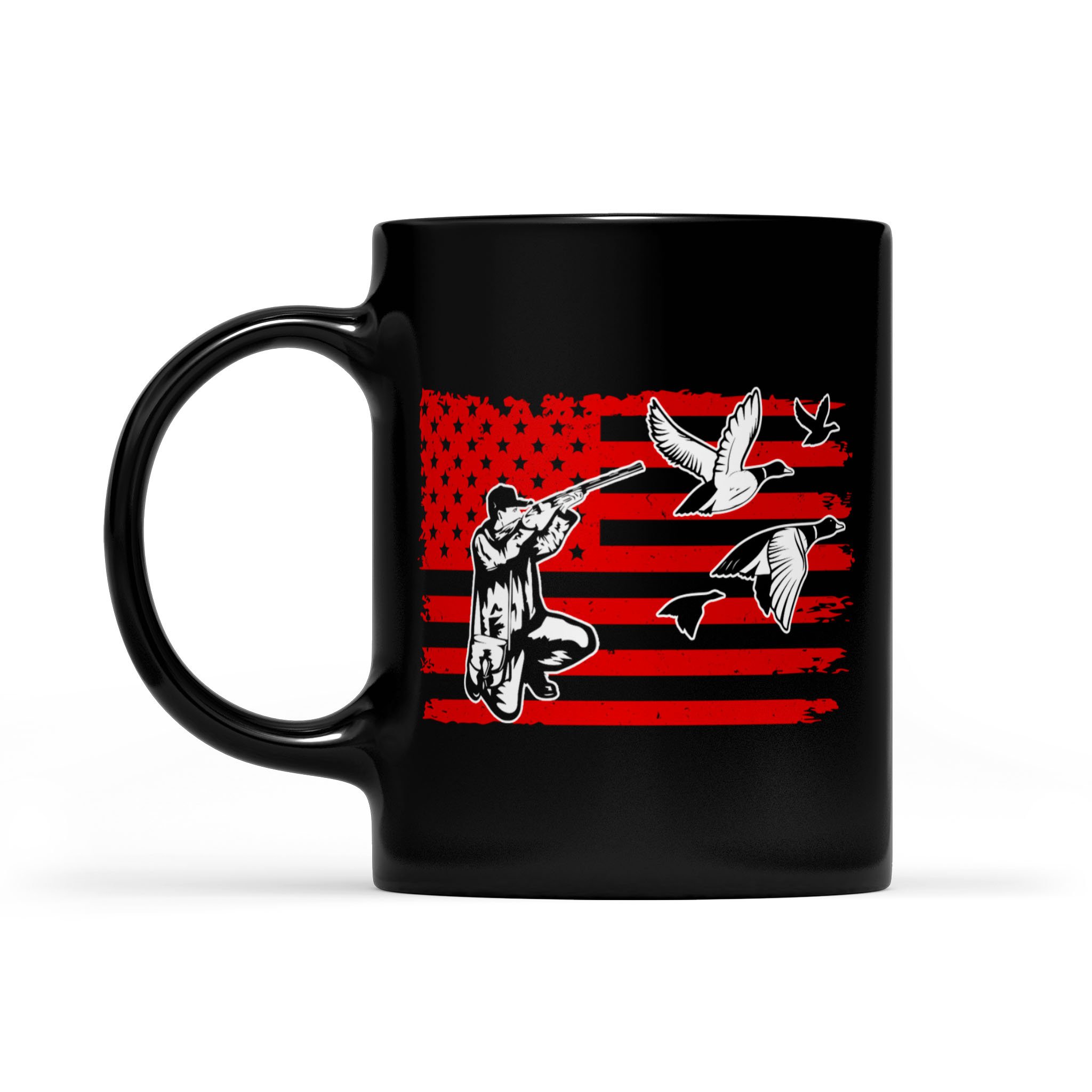 Duck Hunting Mugs – Duck Flag Coffee Mug, Black Tea Mug, Perfect Hunting Gifts – FSD1146