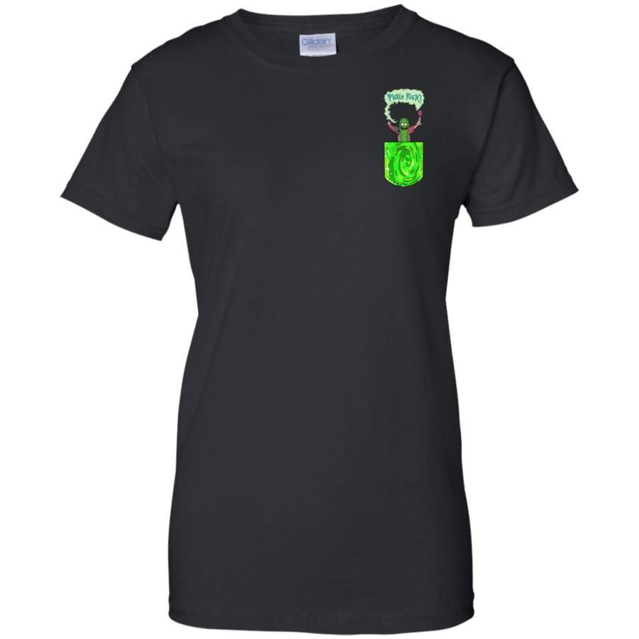 AGR Trend Rick And Morty Pickle Rick Rat Pocket T Shirt