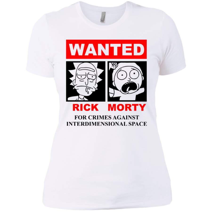 AGR Top Wanted Rick And Morty Interdimensional Space T Shirt