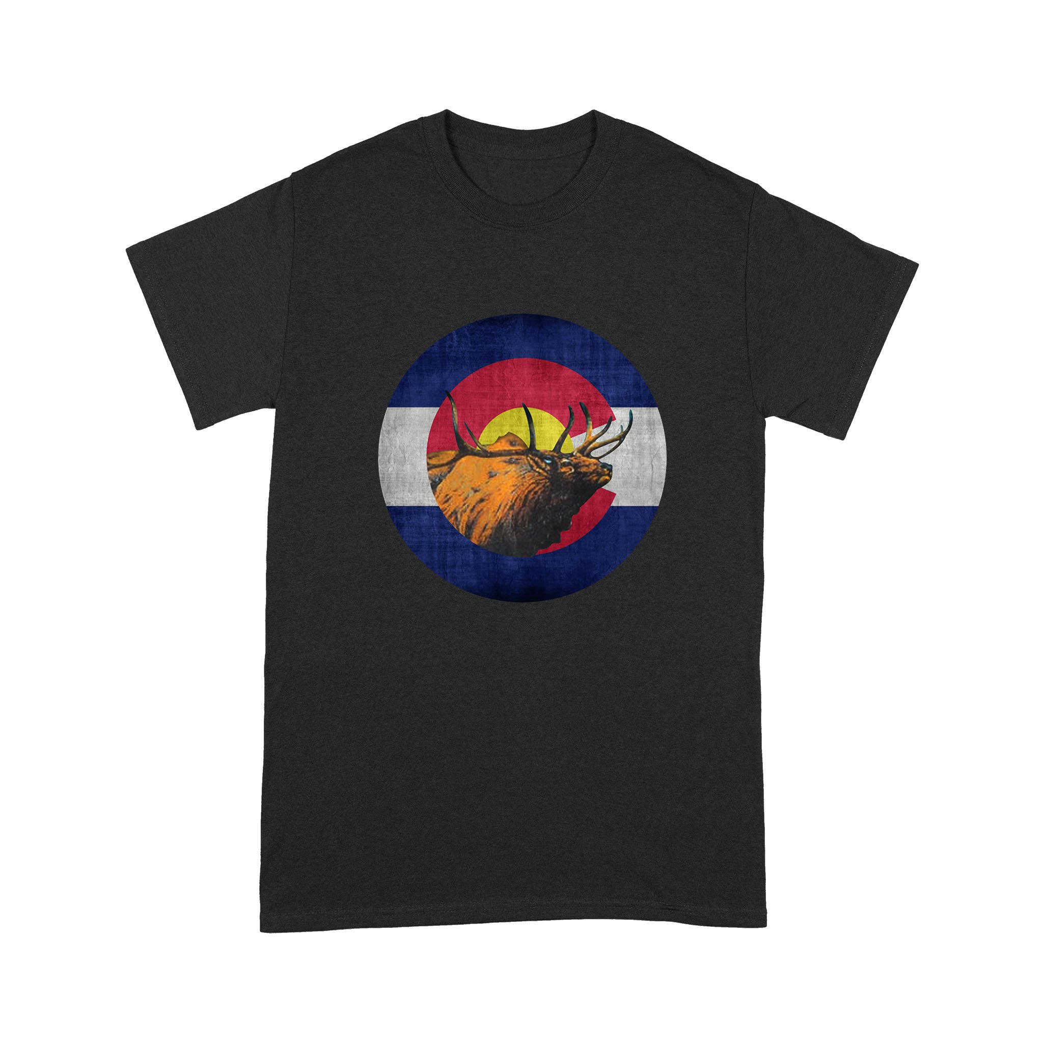 CO flag Colorado Elk Hunting T-shirt, gift for Elk hunter – FSD1251D08