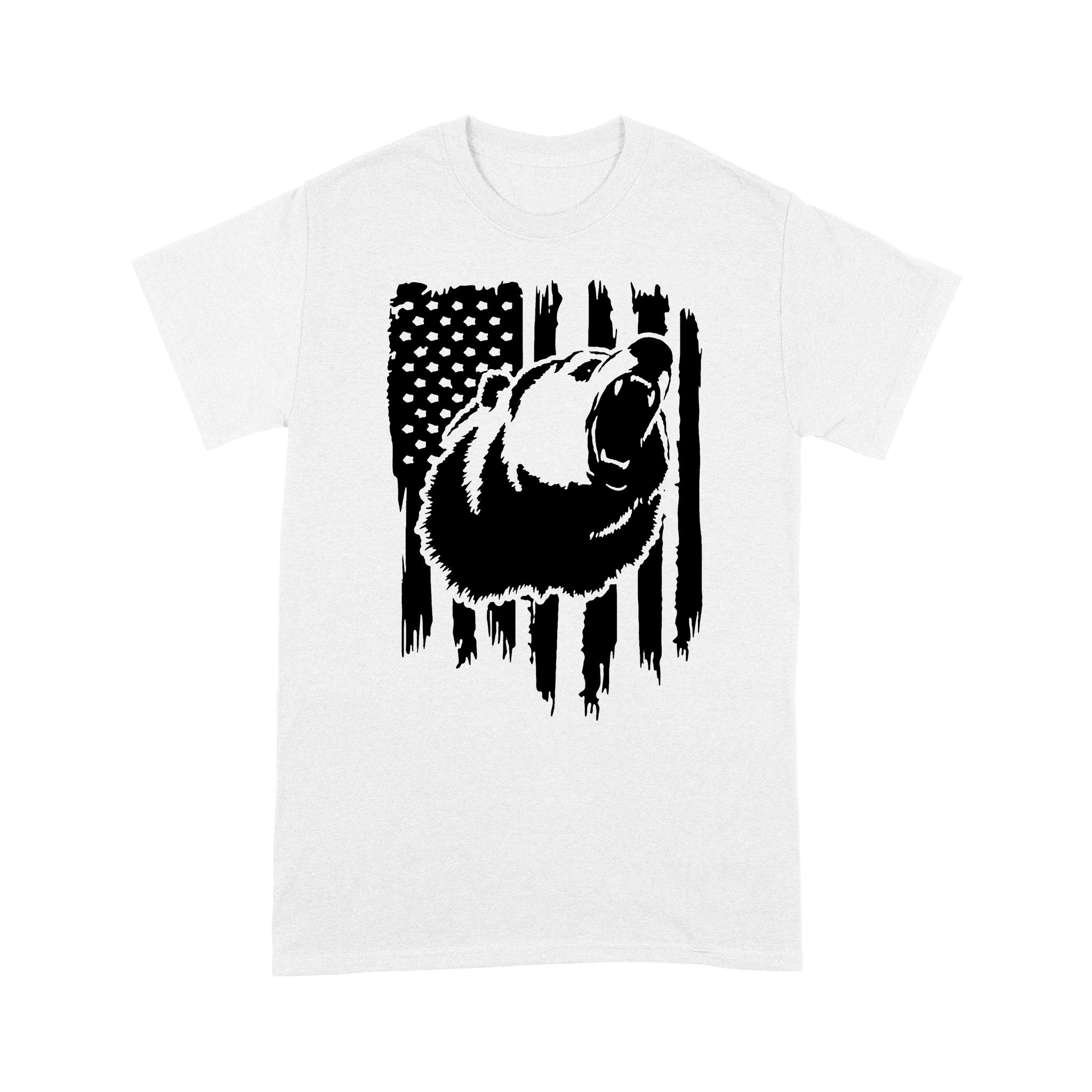 Bear hunting American Flag Grizzly bear shirts for hunter – FSD1317D05