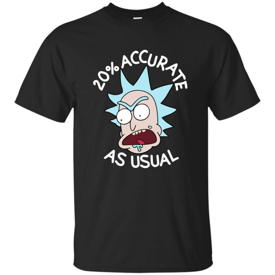 AGR Womens Rick And Morty 20 Accurate As Usual Shirt