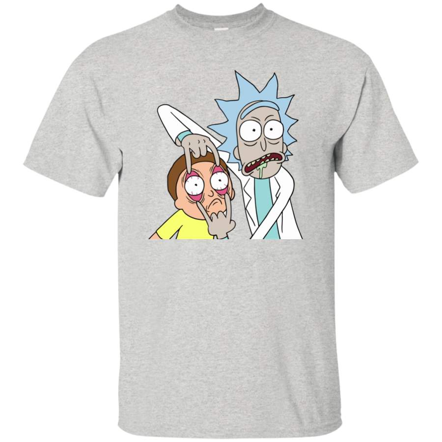 AGR Womens Rick And Morty Open Your Eyes Morty Shirt